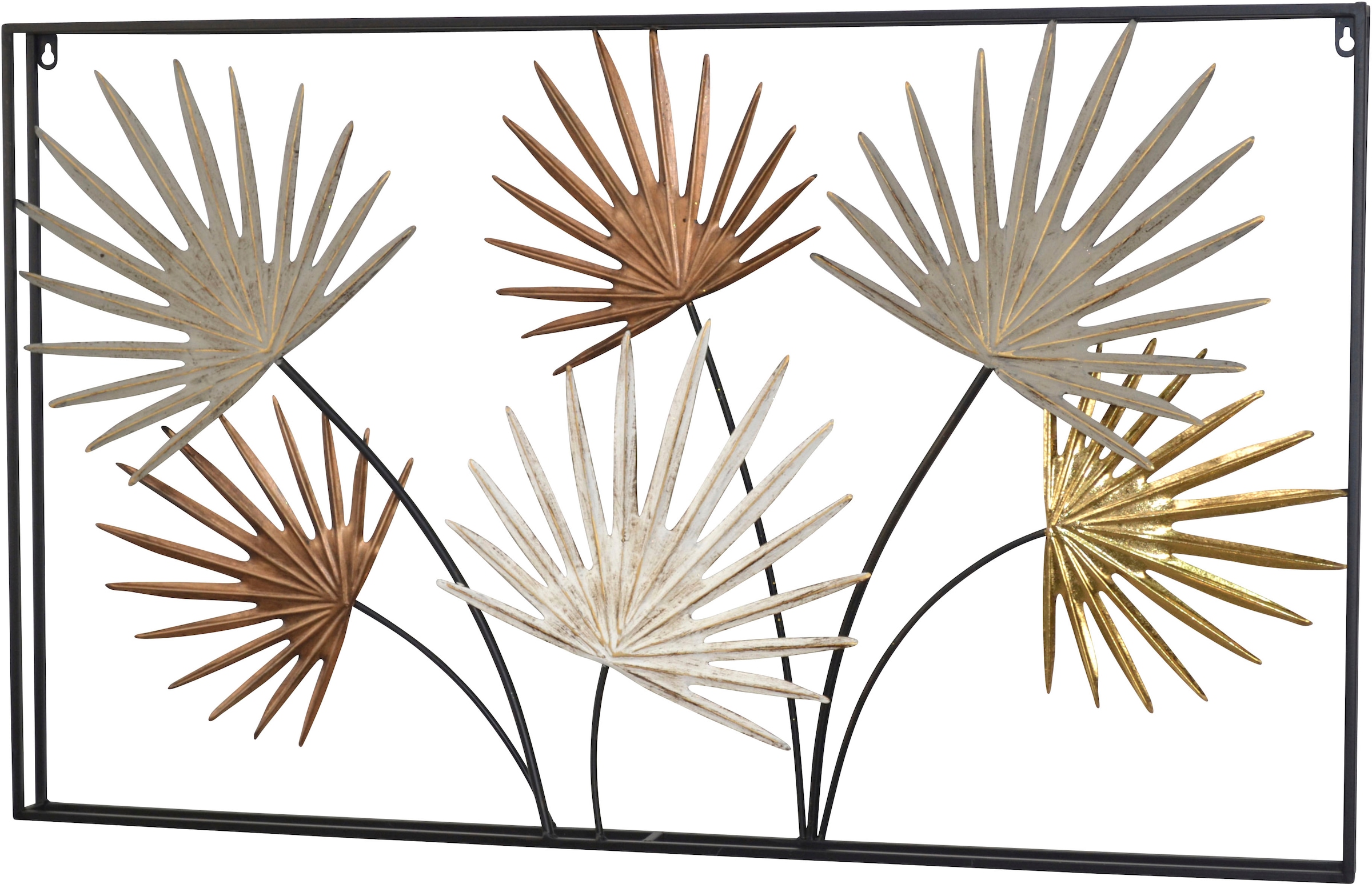 HOFMANN LIVING AND MORE Wanddekoobjekt "Wanddekoration" farbige Blätte mit günstig online kaufen