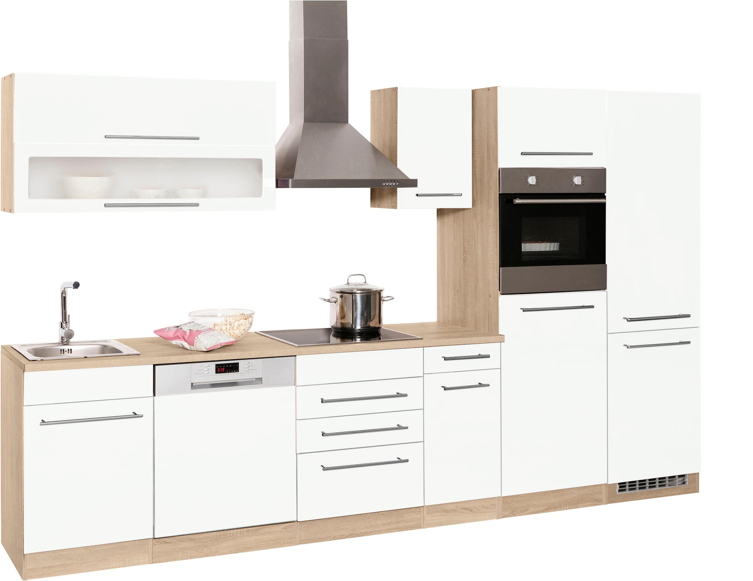 KOCHSTATION Küchenzeile »KS-Eton«, ohne E-Geräte, Breite 330 cm