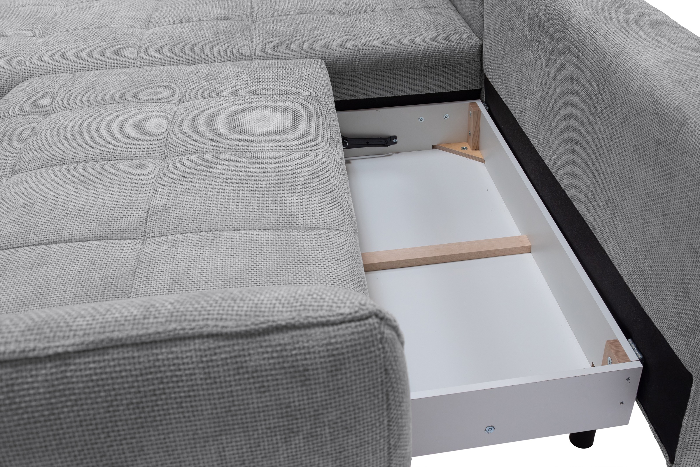 exxpo - sofa fashion Ecksofa »Samoa, bequem und modern, mit Easy-Lift-Bettfunktion, L-Form«, Ecksofa Samoa, inkl. Bettfunktion, Bettkasten und Rückenkissen