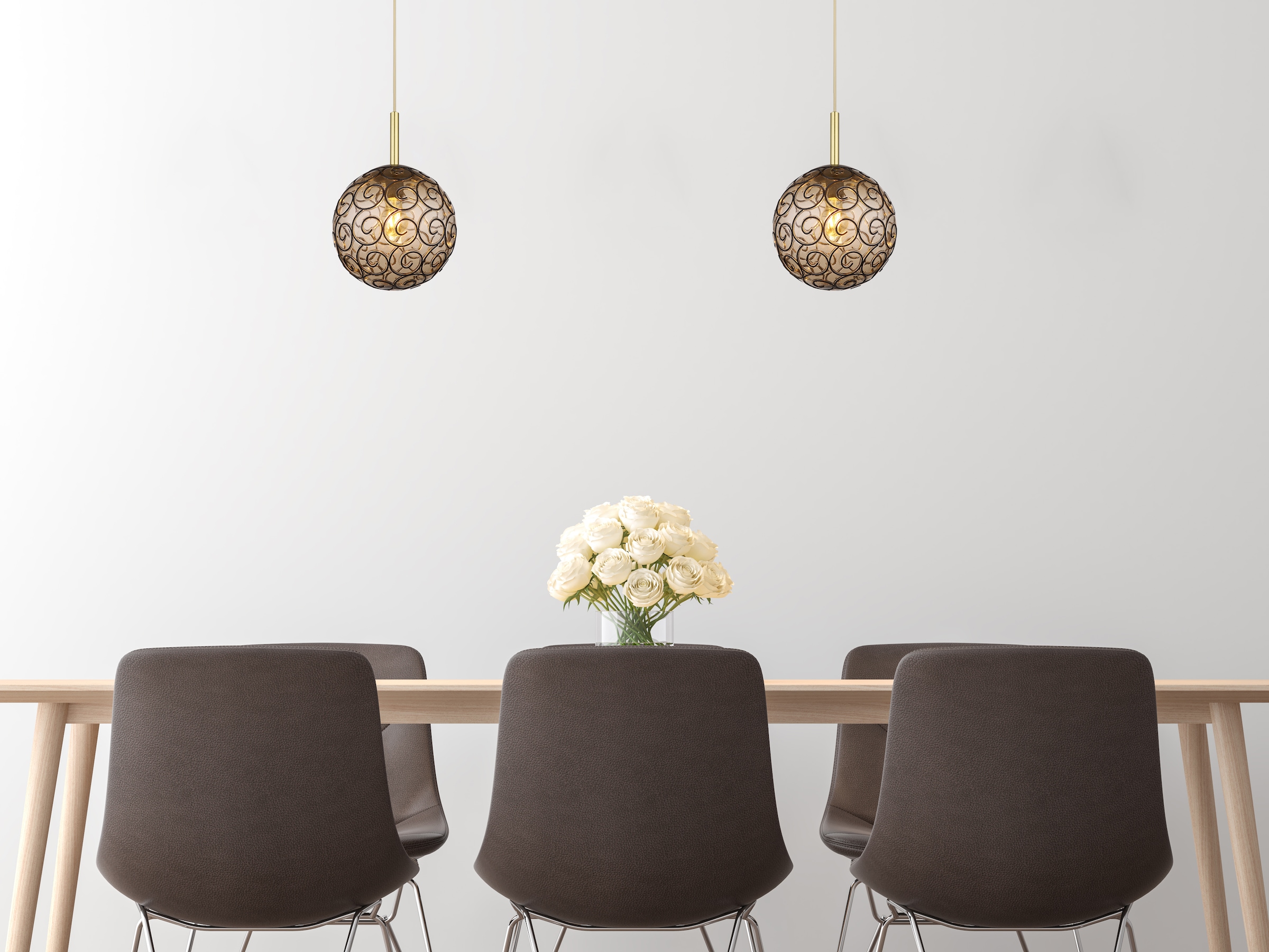 GLOBO LIGHTING Hängeleuchte »FITZ«, Leuchtmittel E27 | ohne Leuchtmittel, Hängelampe/Pendelleuchte/Esszimmer/Wohnzimmer/Esstisch