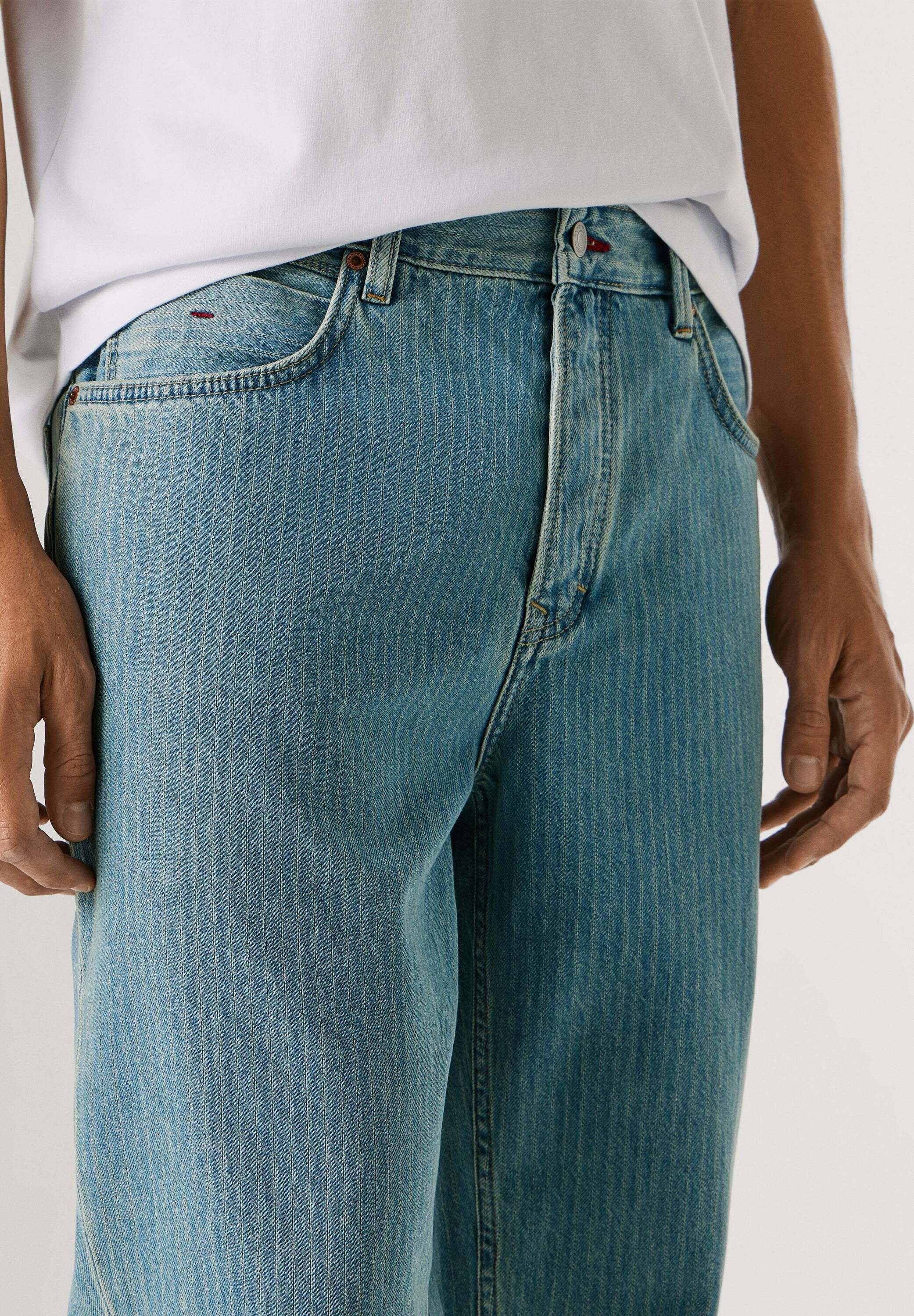 Pepe Jeans Relax-fit-Jeans »relaxed fit jeans LOOSE TAPERED JEANS HELIX STRIPED«