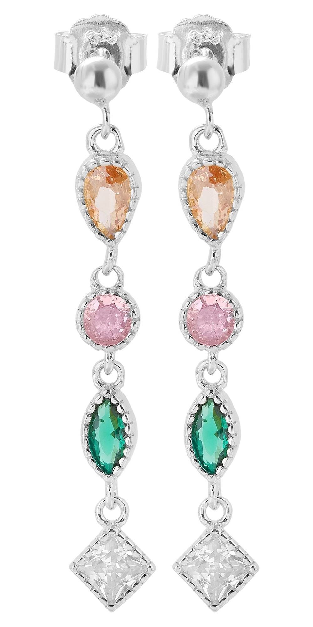 Adelia´s Paar Ohrhänger "Damen Ohrringe – Ohrstecker aus 925 Silber mit Zir günstig online kaufen