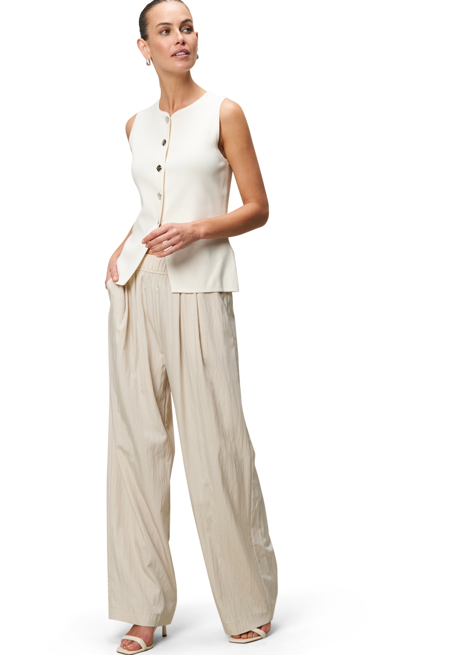 Zero Stoffhose »zero Hose in Papertouch-Qualität 30 Inch«, Falten