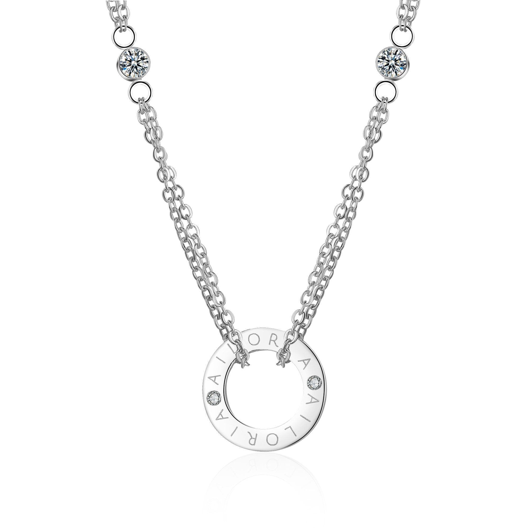 AILORIA Damen Edelstahlkette "Halskette APOLLINE", silber, Halsketten
