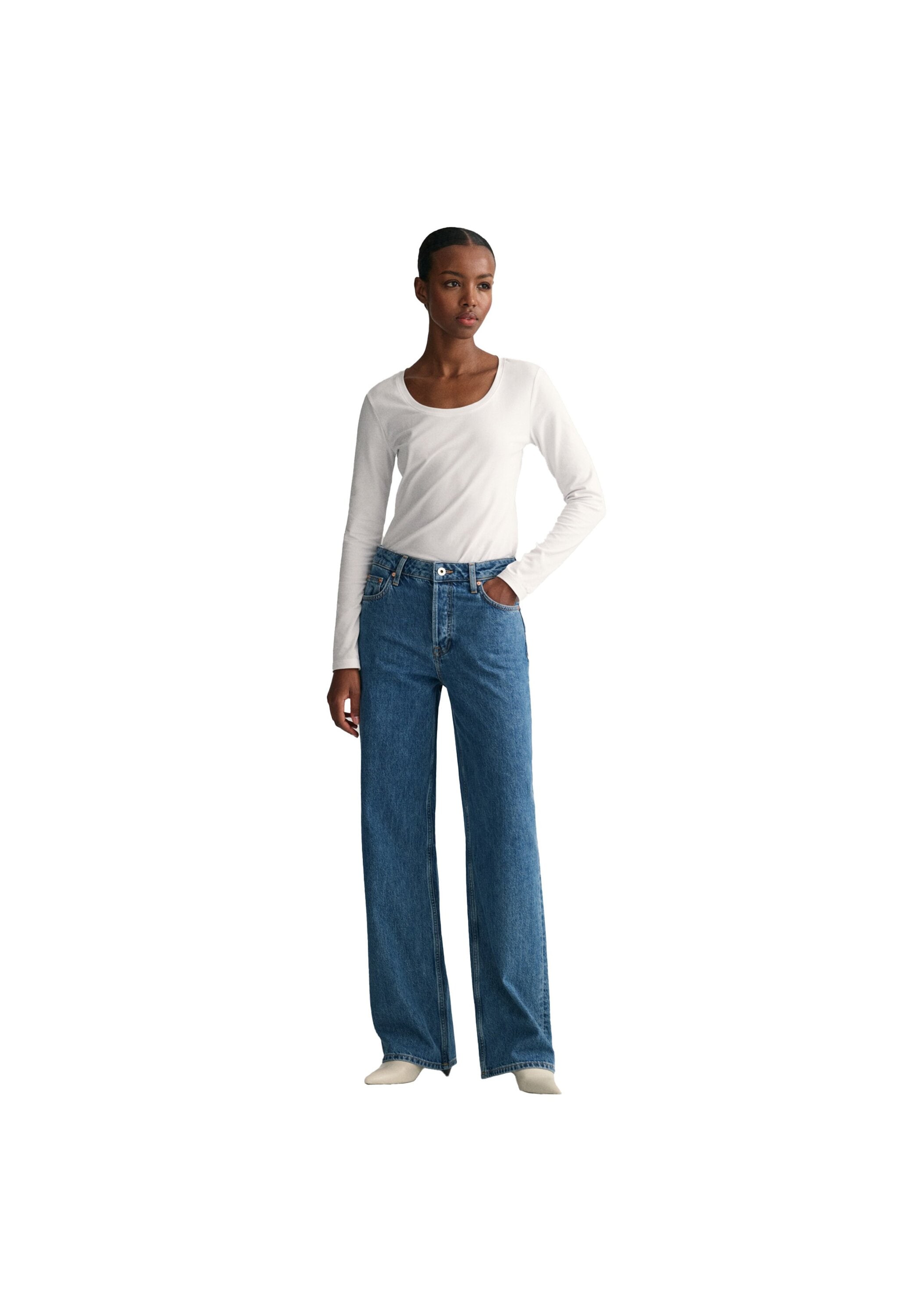 Gant Longsleeve »Longsleeve SCOOP NECK TOP 1er Pack«