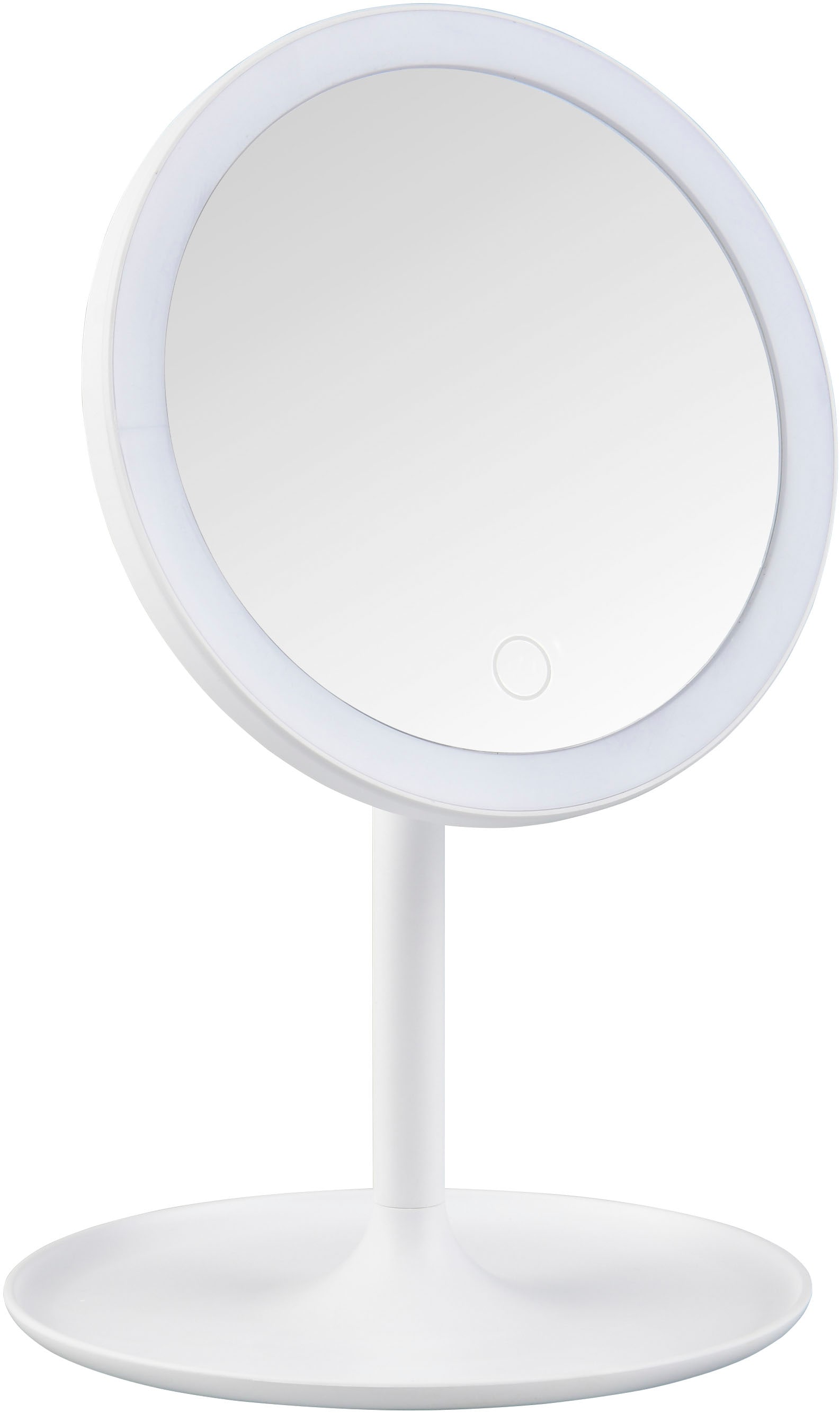 Schminkspiegel, B:18cm H:29,7cmschwarz, MIRRORS AND MORE, Spiegelglas, Spiegel, "LILIA"