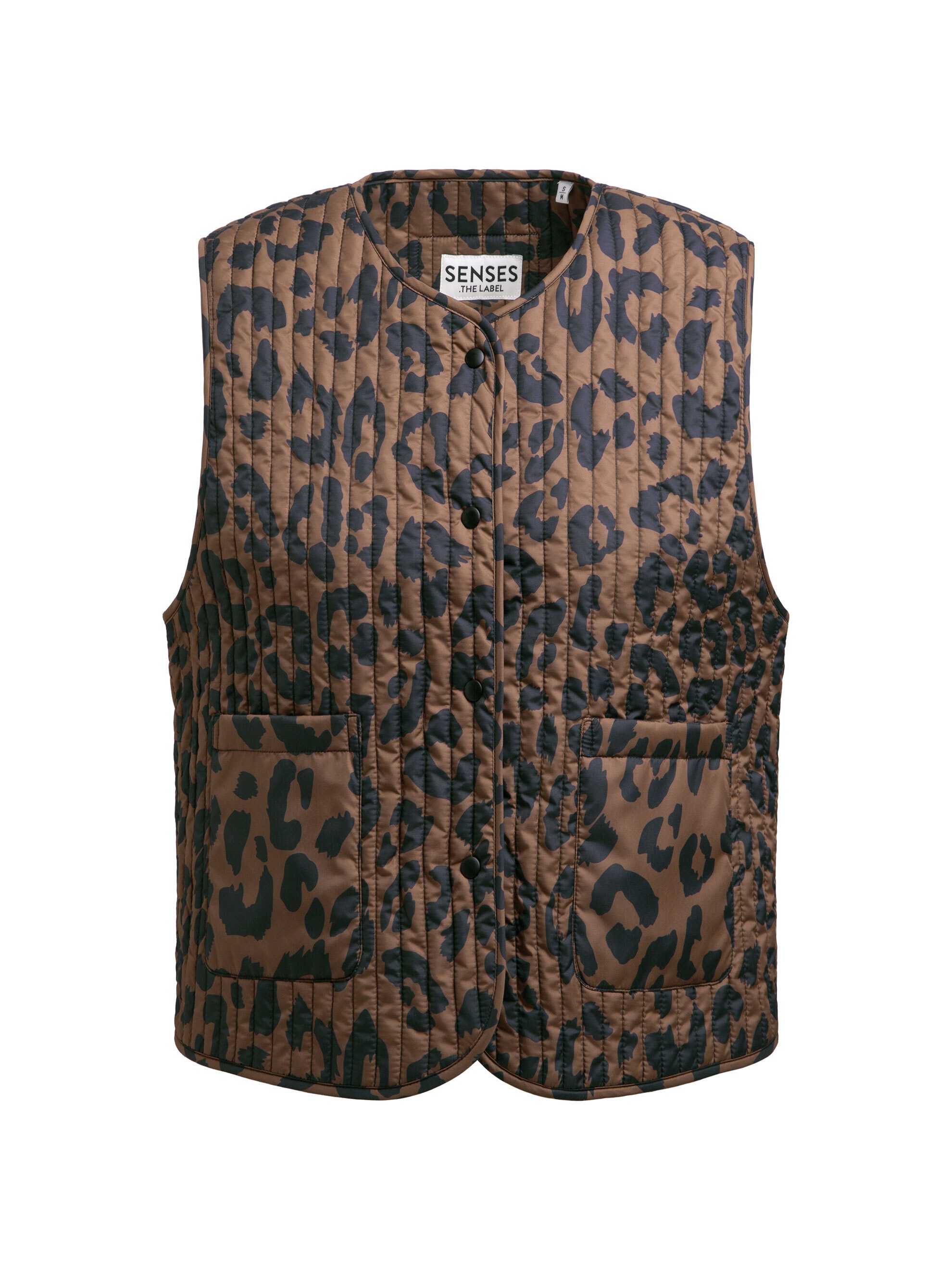 SENSES.THE LABEL Steppweste mit Druckknopfleiste