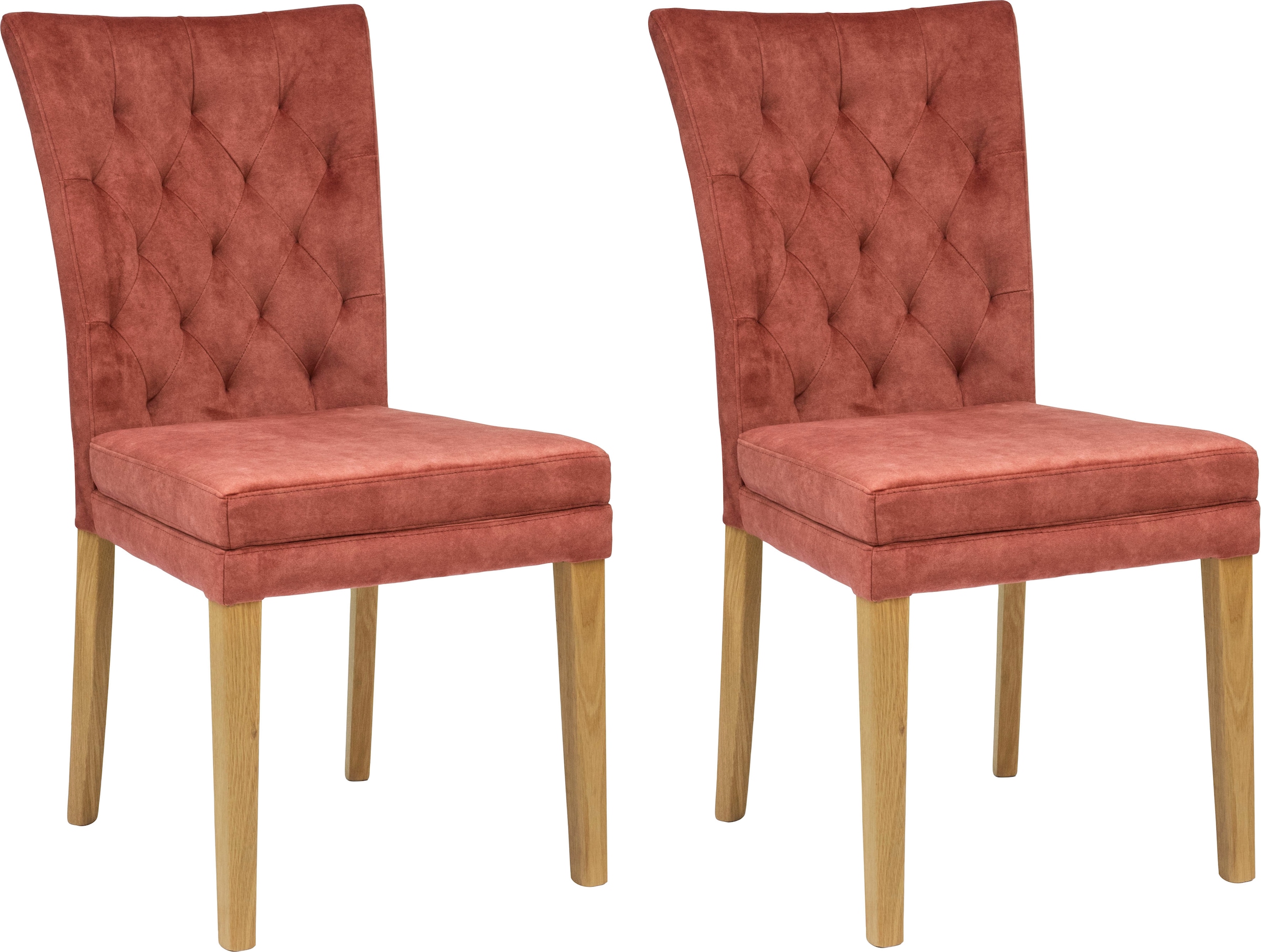 Home affaire Esszimmerstuhl "Colorado" (Set) 2 Stk.Beine in eiche oder nuss günstig online kaufen