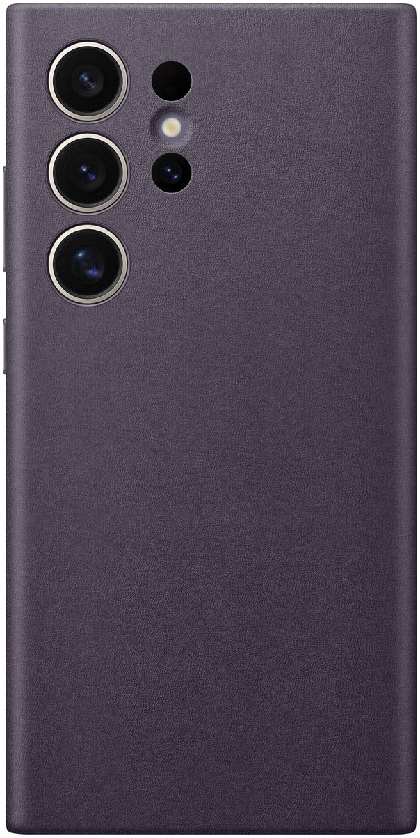 Samsung Handyhülle »Vegan Leather Case by Hochuen für Samsung Galaxy S24 Ultra«, Schutz, griffig und stylisch