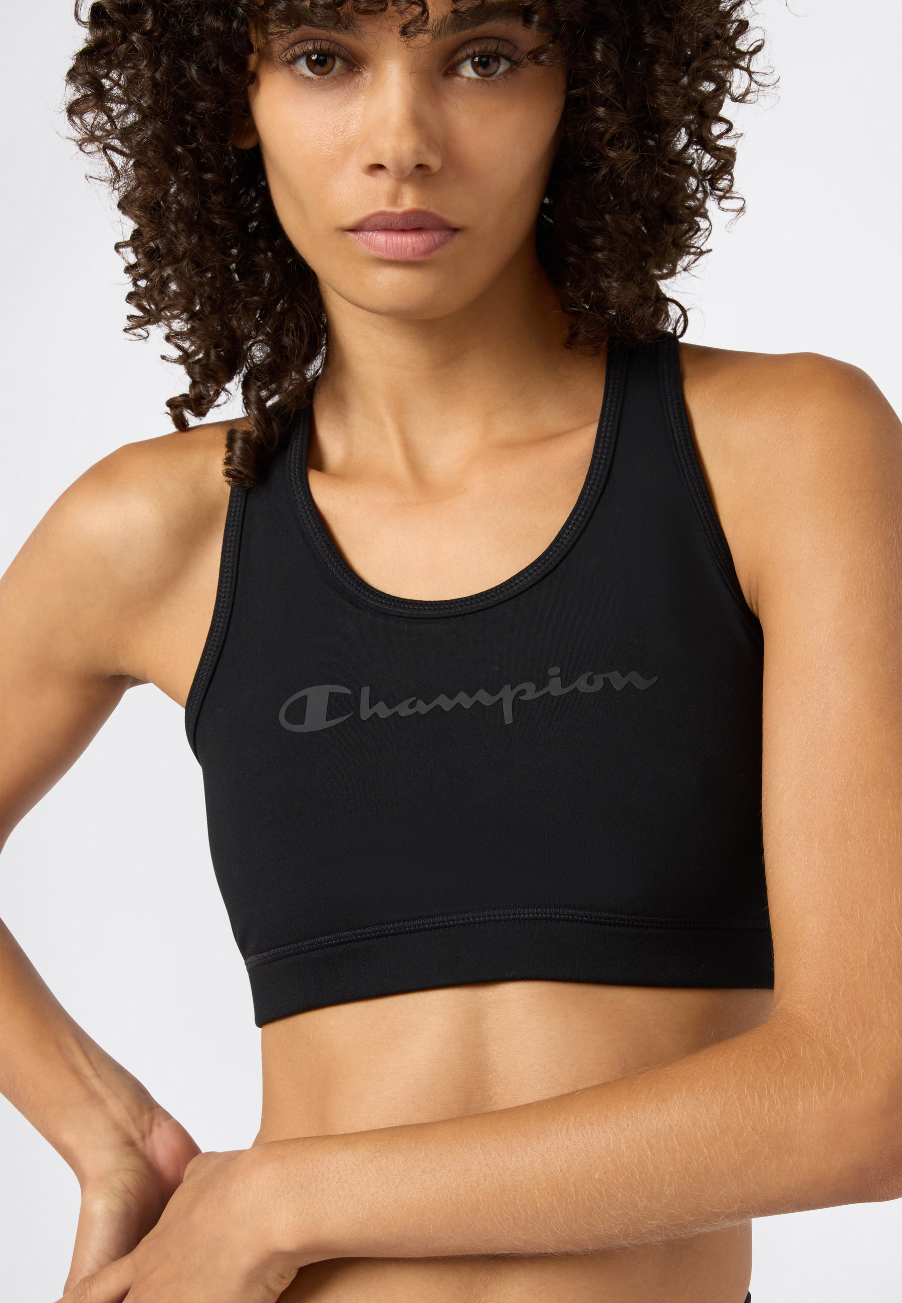 Champion Sport-BH "PERFRORMANCE Quick Dry Bra with big Logo" für Sportmode und Fitnessaktivitäten geeignet, sportlicher Stil