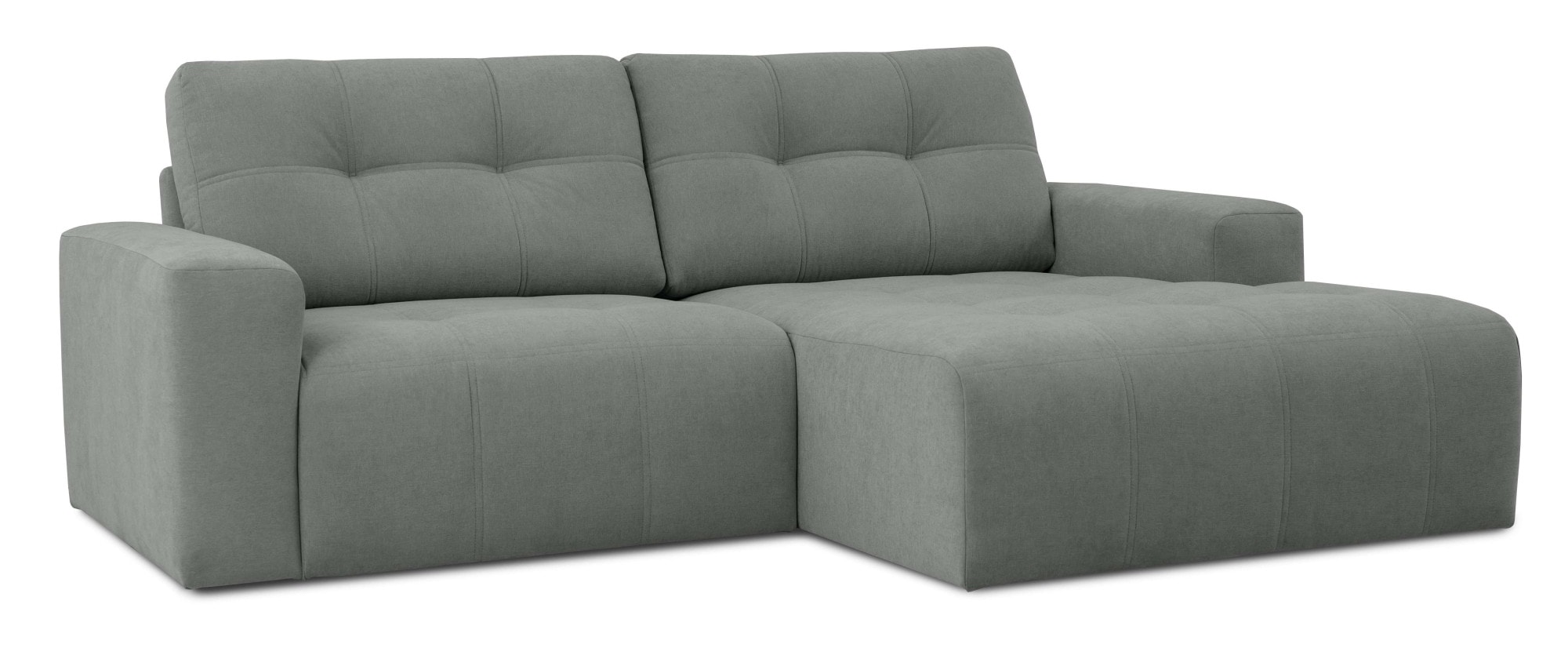 Home affaire Ecksofa »Turnon, Lounge-sofa, Breite 221 cm« Chenille, mit Knopf- und Doppelsteppung, elegantes Aussehen