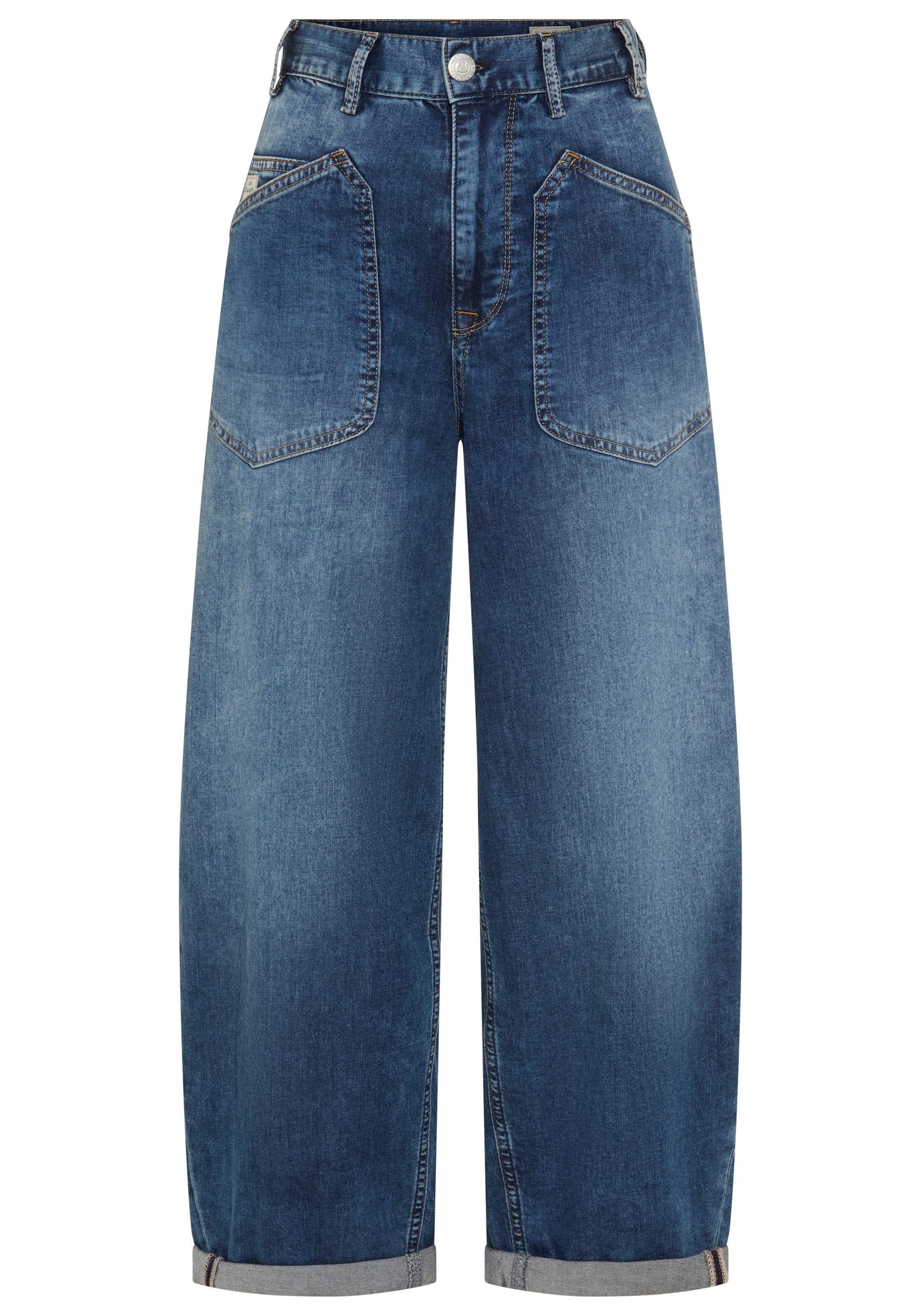 Herrlicher Loose-fit-Jeans »Meryll Denim Light« O-Shape mit aufgesetzten Taschen