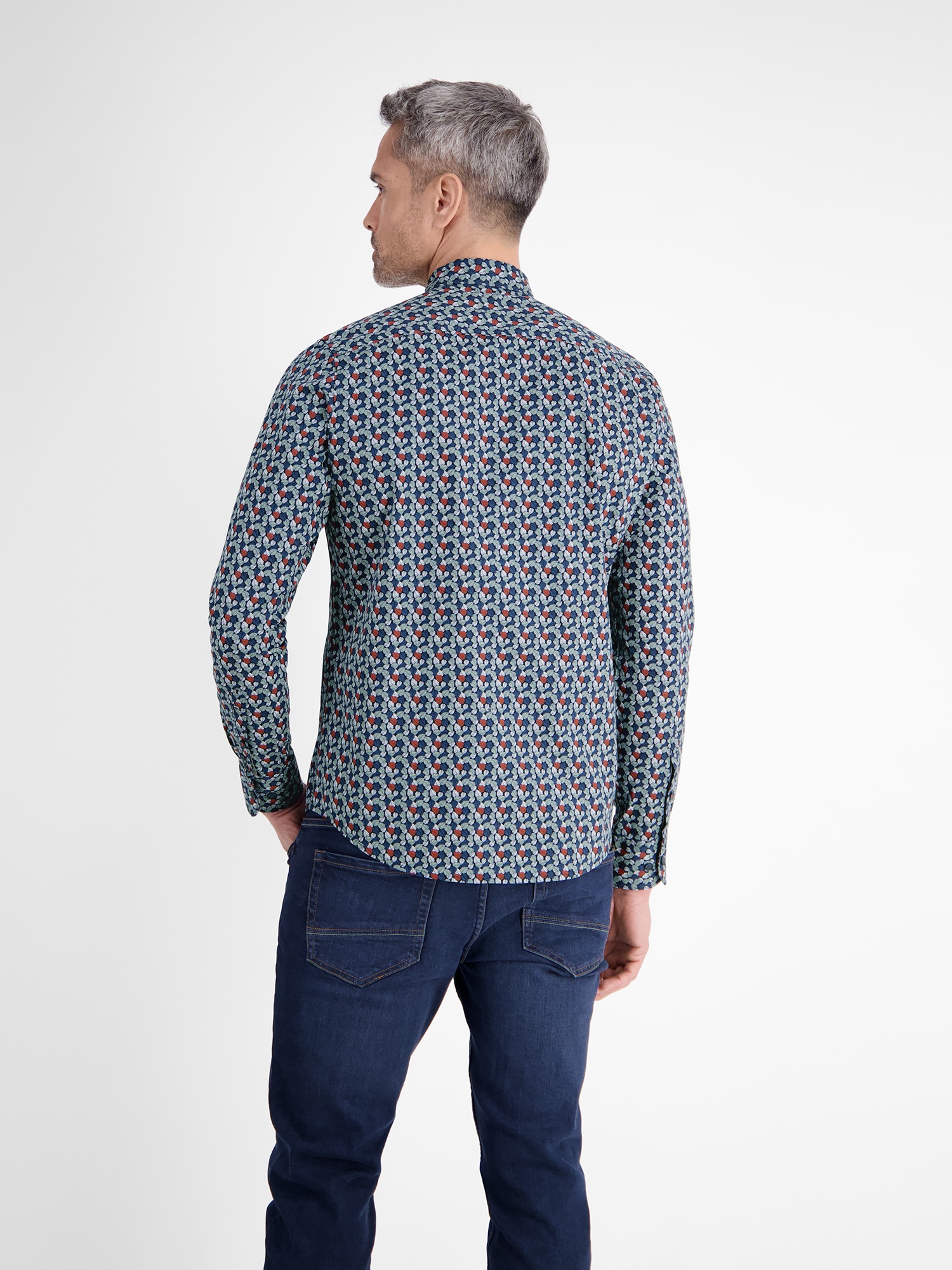 LERROS Langarmhemd "Herren Langarmhemd, modisch gemustert" günstig online kaufen