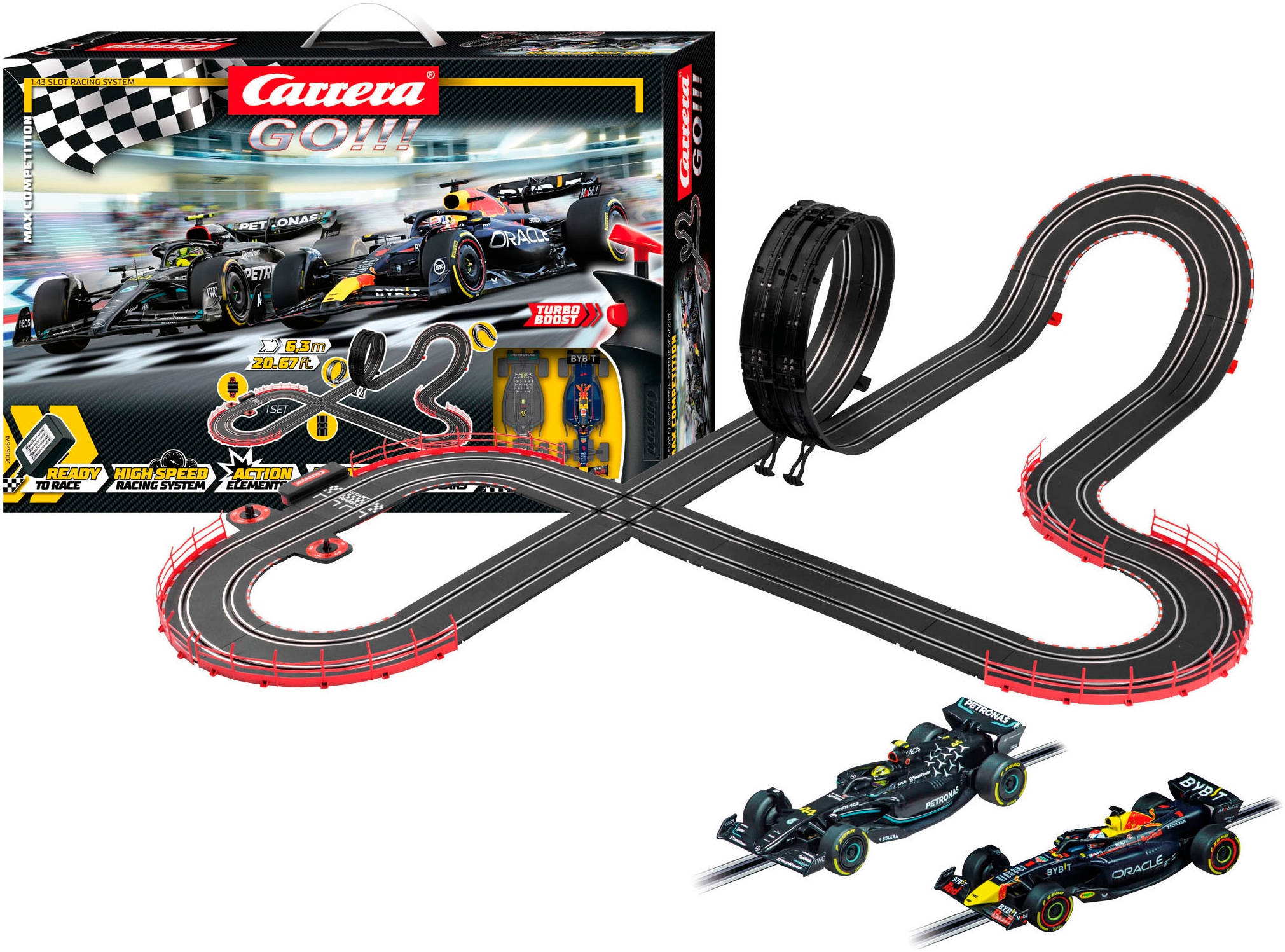 Carrera® Autorennbahn »Carrera GO!!! - Max Competition (Formel 1)«