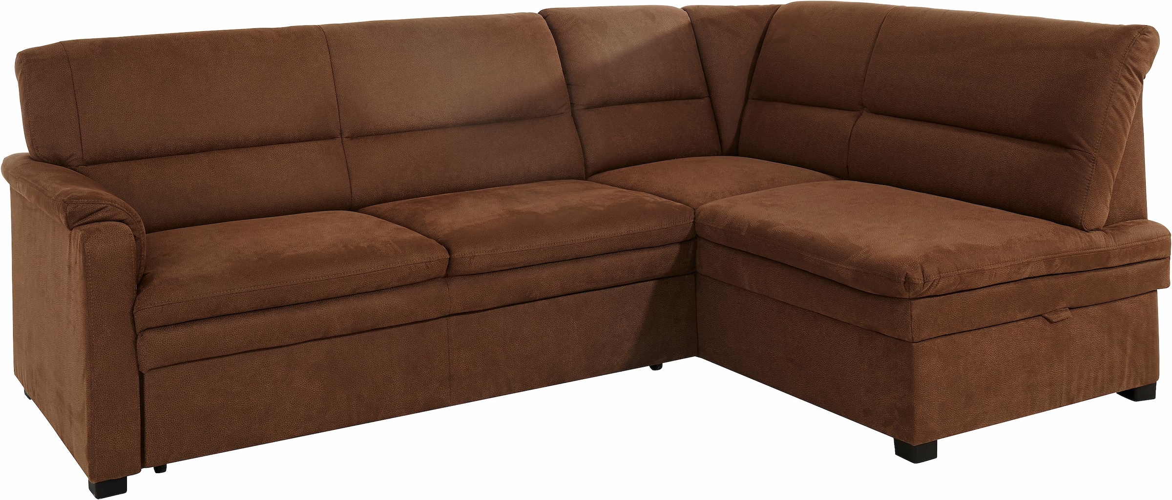 sit&more Ecksofa »Pisa L-Form«, mit Federkern, wahlweise mit Bettfunktion