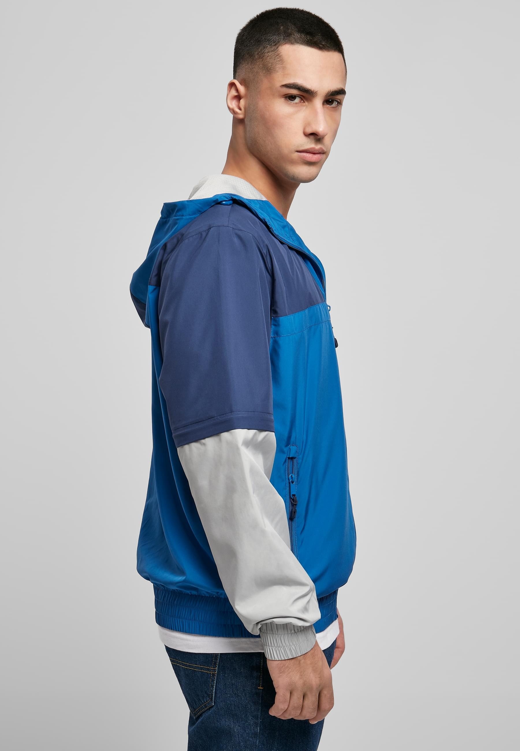 URBAN CLASSICS Allwetterjacke »Urban Classics Herren Zip Away Track Jacket« 1 Stk. tlg. mit Kapuze