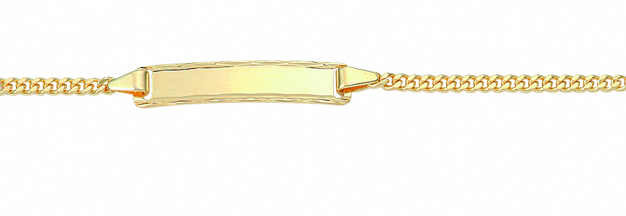 Adelia´s Goldarmband »333 Gold Flach Panzer Armband 14 cm«, 333 Gold Goldschmuck für Damen