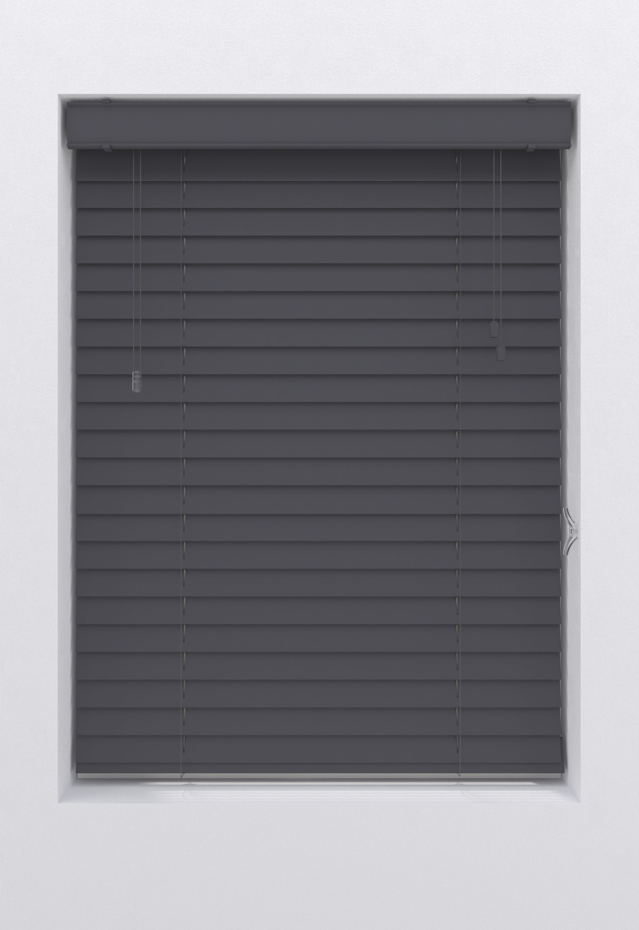 my home Jalousie "Ariane" mit Bohren freihängend 50mm PVC Lamellen in Holzo günstig online kaufen