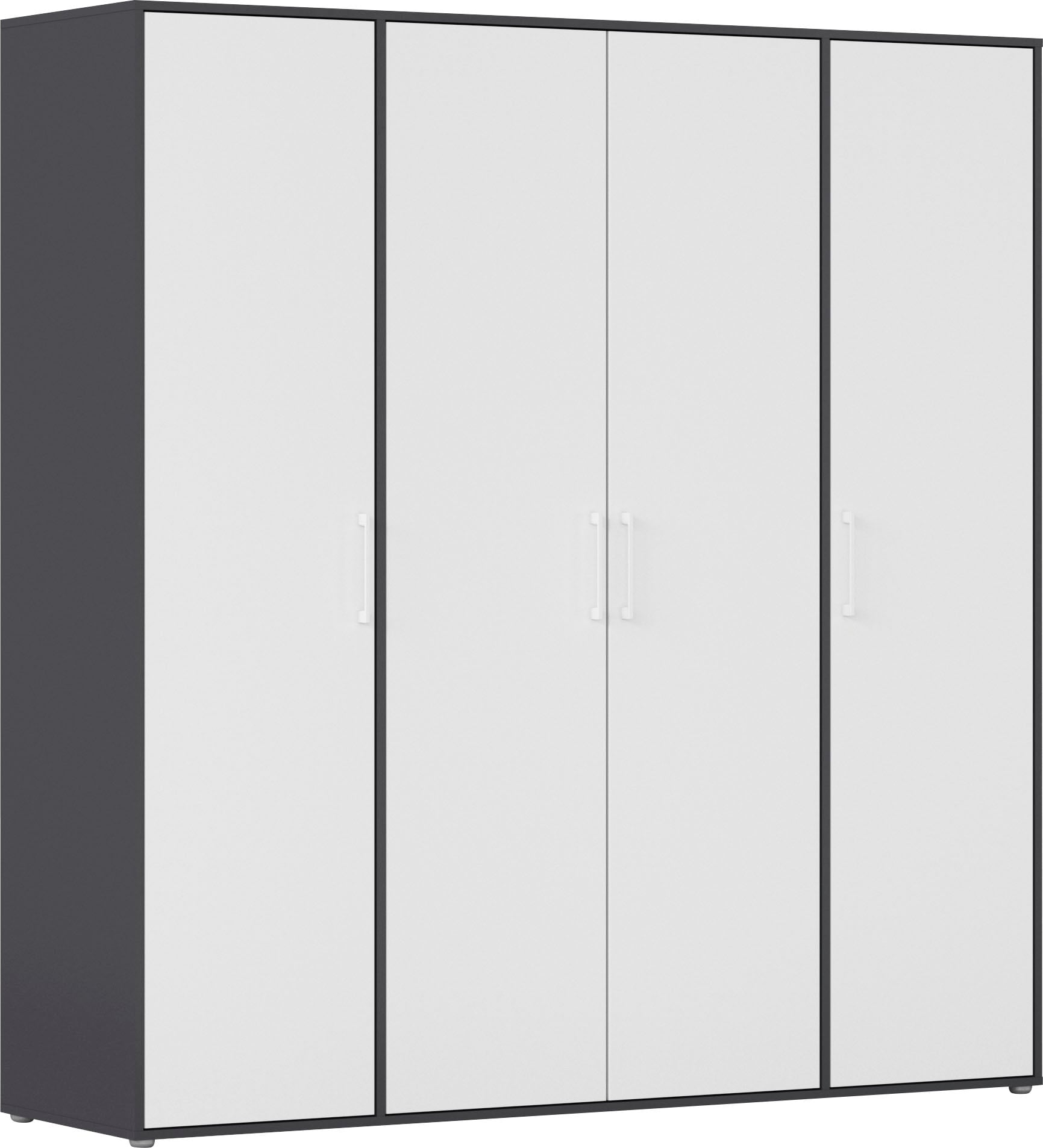 rauch Kleiderschrank "VOYAGER Garderobe Wäscheschrank Schlafzimmer" in 3 verschiedenen Ausstattungen BASIC/CLASSIC/PREMIUM, mit 2 modernen Griffvarianten, viel Stauraum MADE IN GERMANY