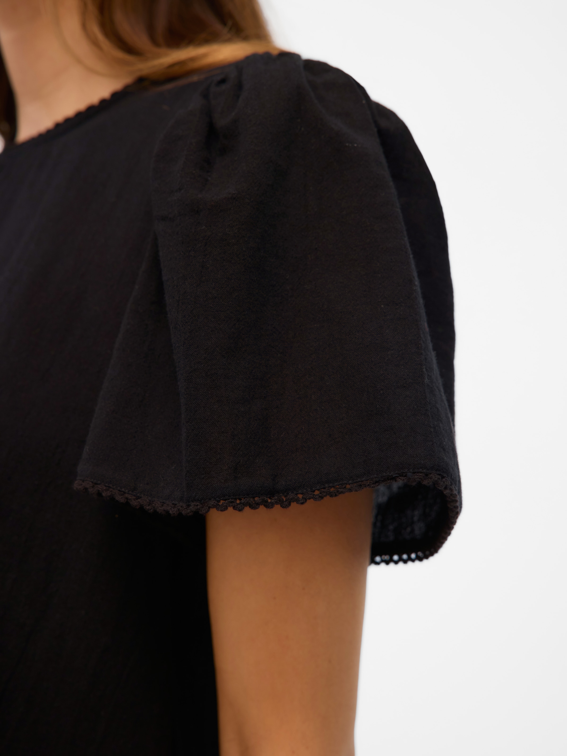 Vero Moda Kurzarmbluse »VMPRETTY SS TOP WVN GA NOOS«