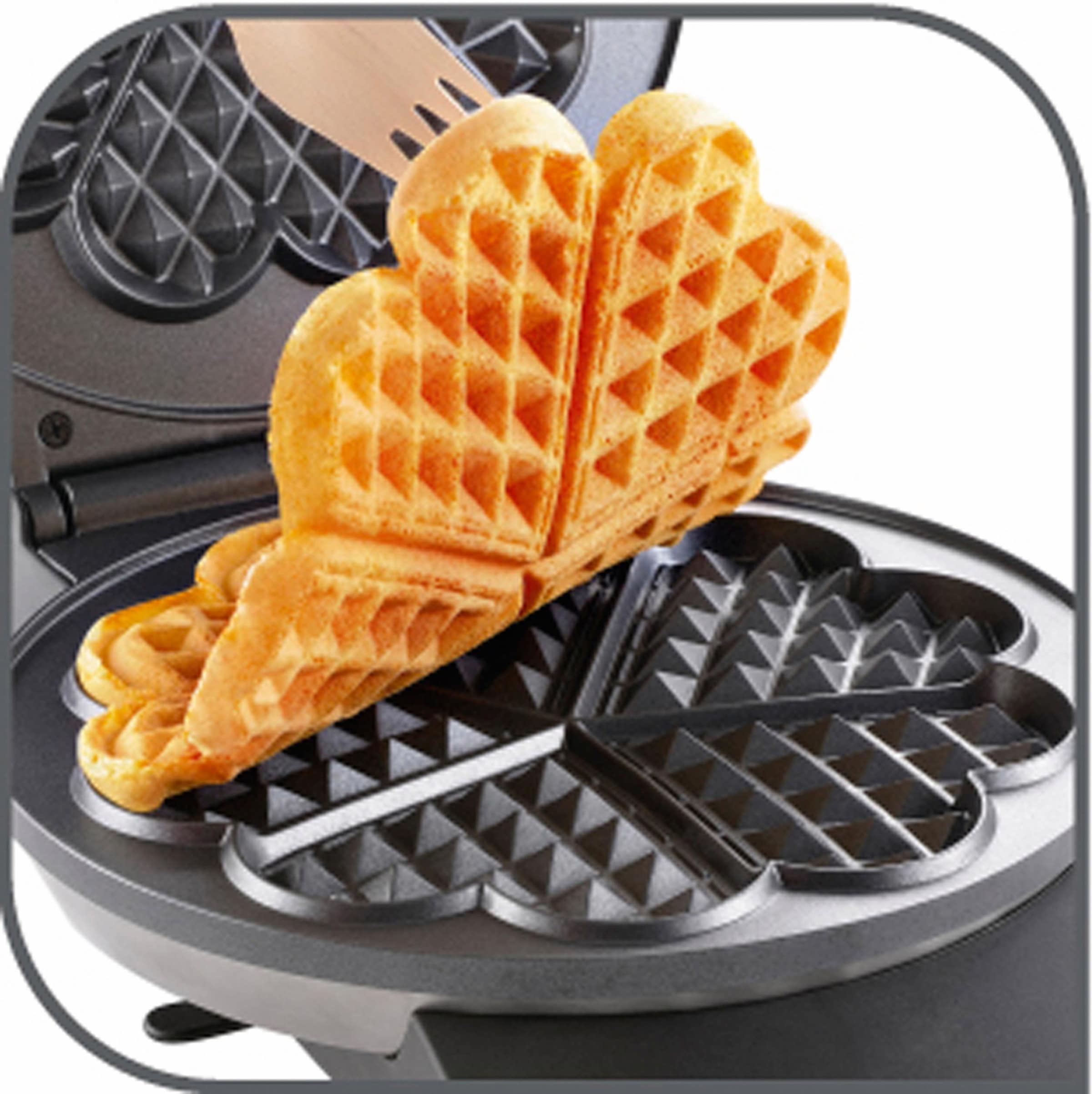 Tefal Waffeleisen »WM310D«, 1000 W, Waffeln in Herzform, stufenloser Temperatur für Wunsch-Bräunung