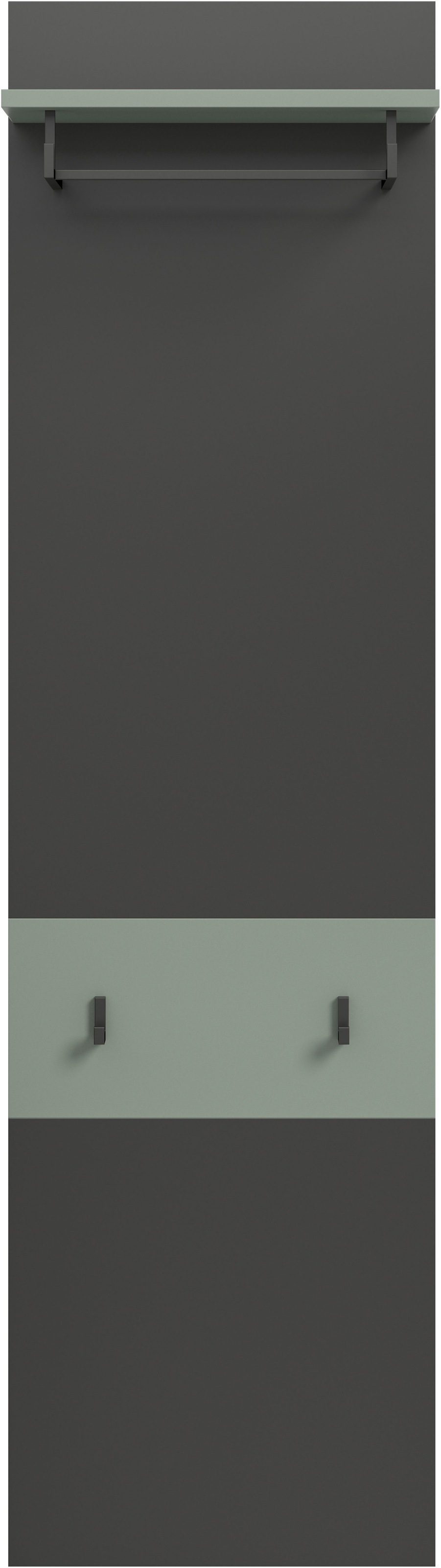 Home affaire Garderobenpaneel "REHAT, TOPSELLER, Höhe 165 cm, Hutablage, 2 günstig online kaufen