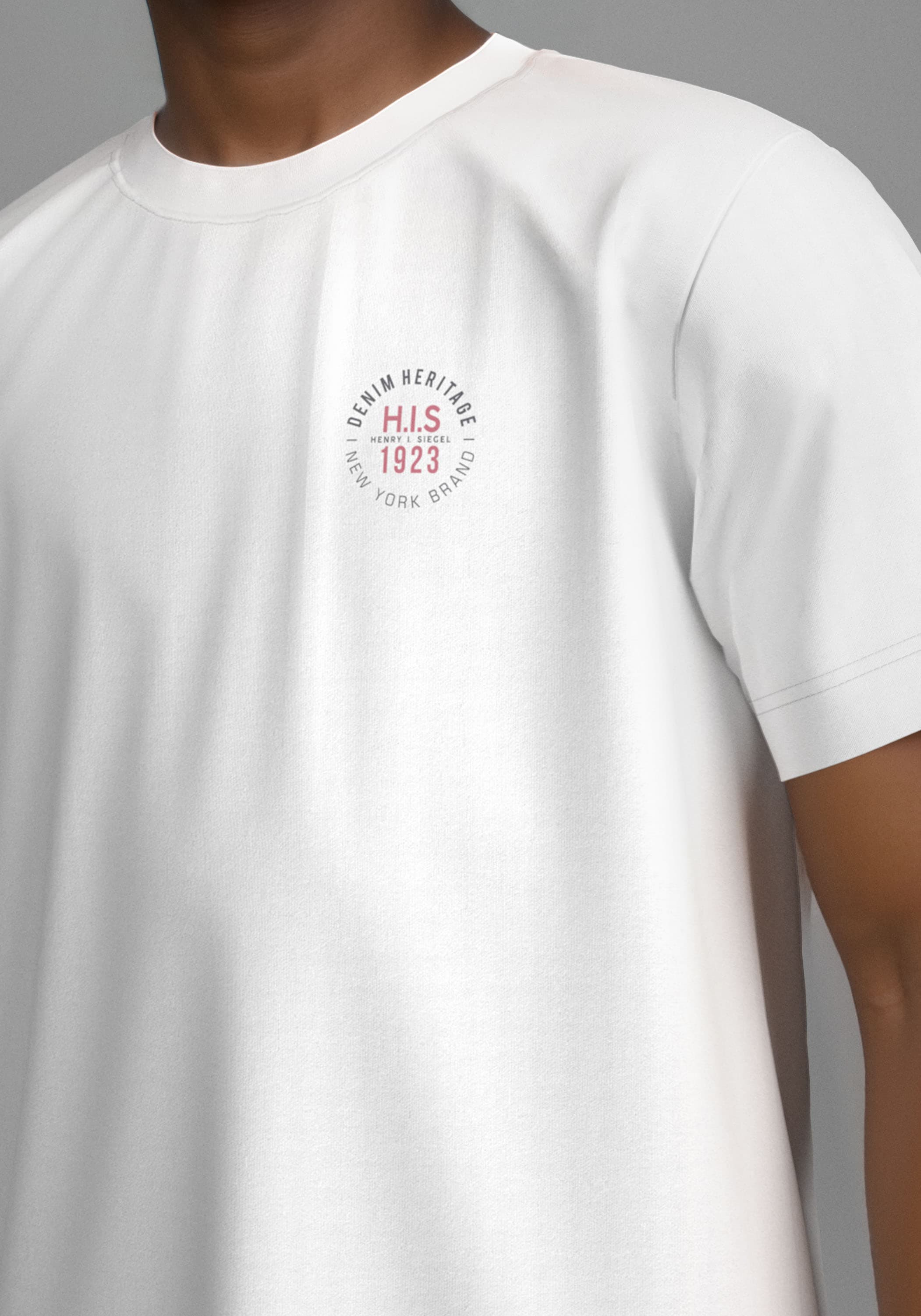 H.I.S T-Shirt »2 T-Shirts mit Logoprint«, (Packung, 2 tlg.), NEU: HIS für TEENS! 2er Pack T-Shirts