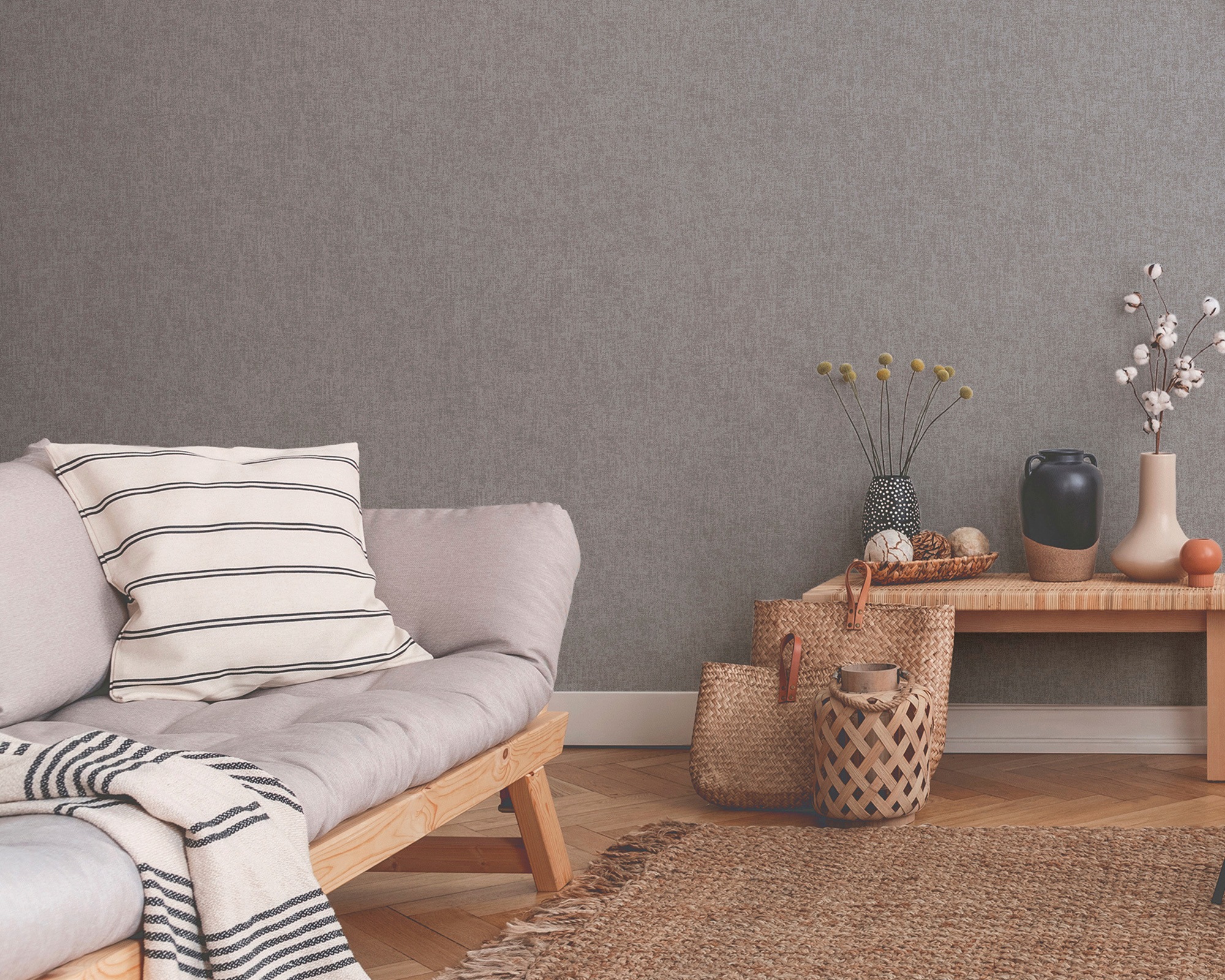 living walls Vliestapete »New Walls Cosy & Relax Uni« einfarbig | uni | unifarben leicht strukturiert Uni Tapete einfarbig Tapeten Wohnzimmer Schlafzimmer Küche modern Büro