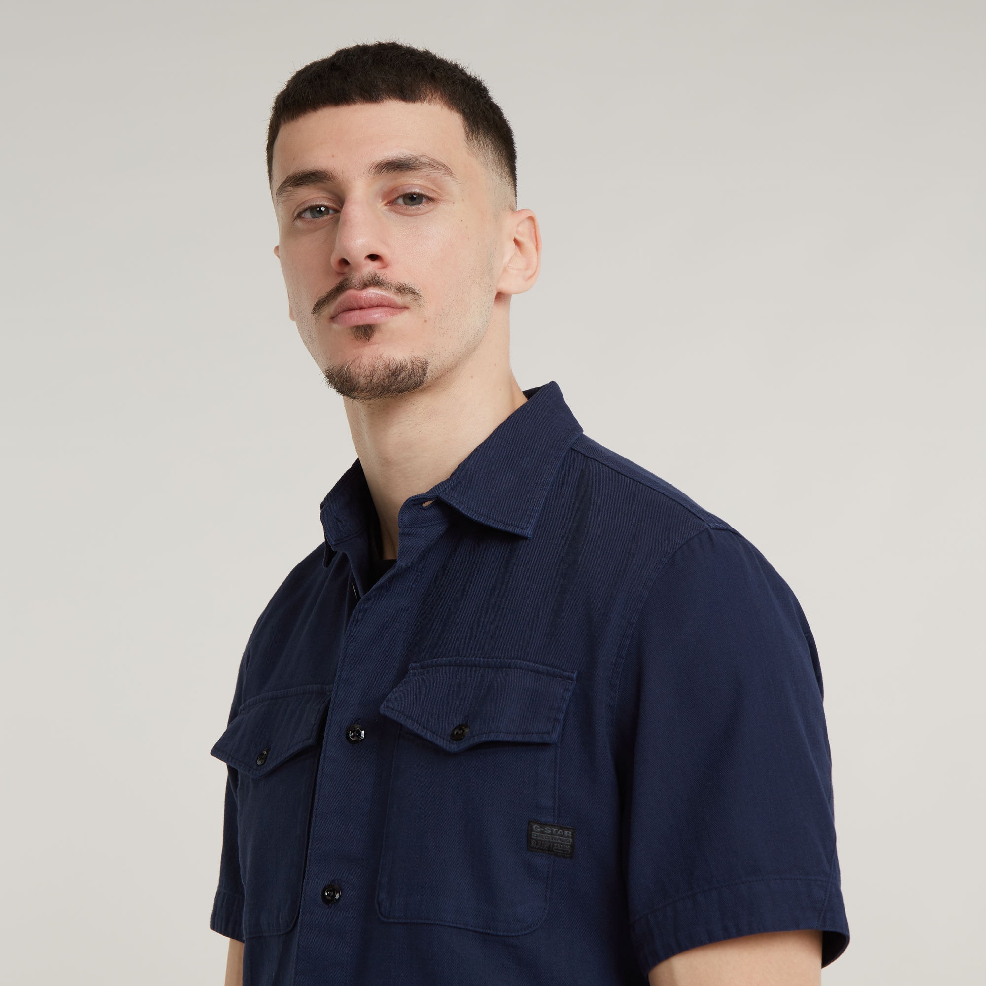 G-STAR Kurzarmhemd »Marine Slim Shirt«, mit aufgesetzten Taschen