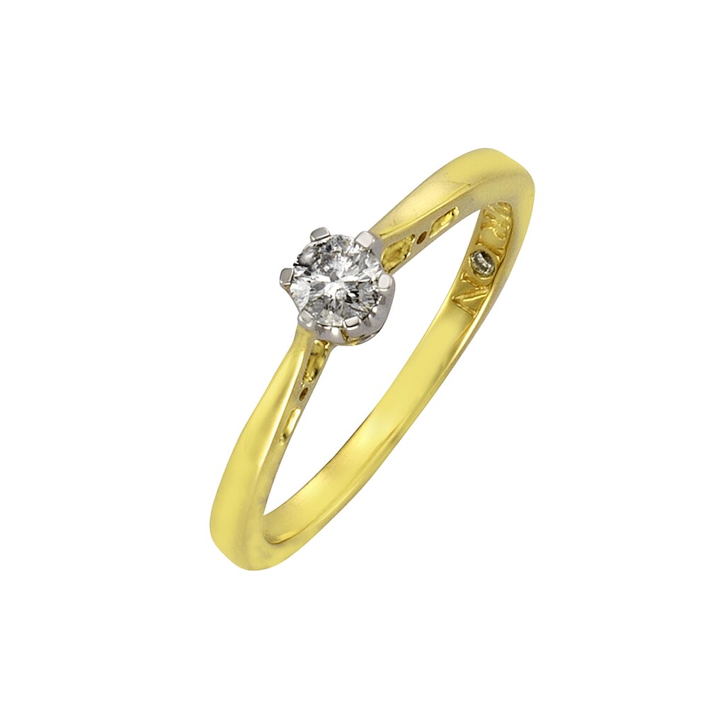 Diamonds by Ellen K. Fingerring »585 Gold zweifarbig Brillant 0,25ct.«