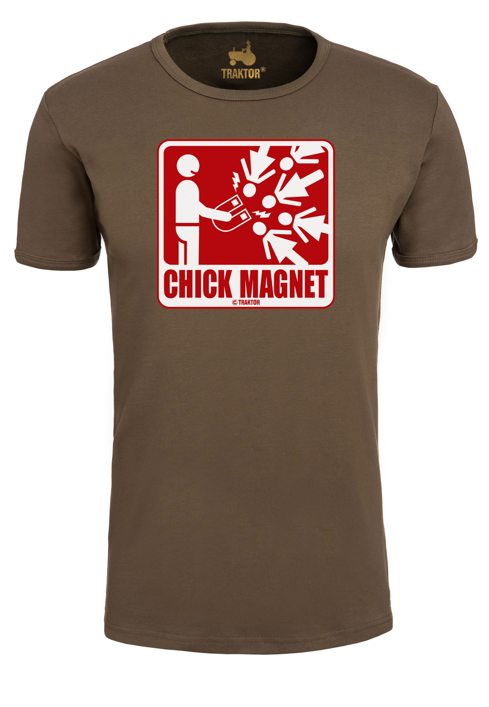 T-Shirt »Chick Magnet«, mit lustigem Print