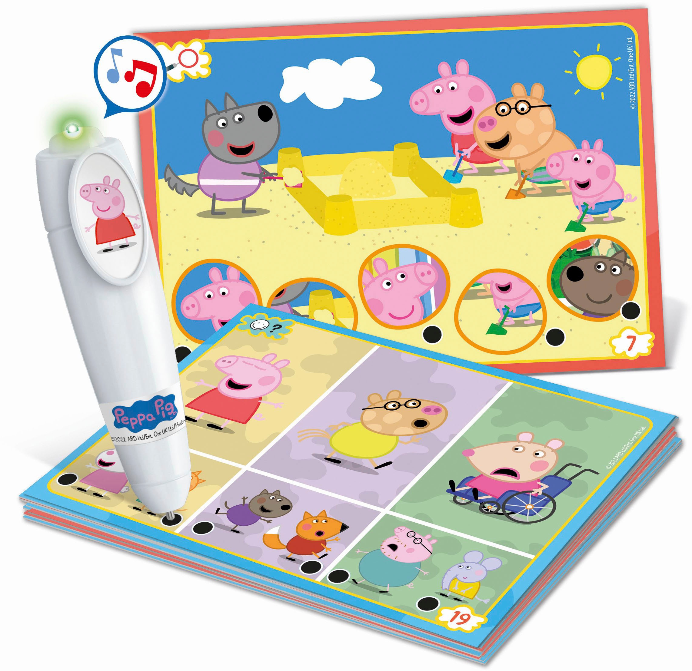 Clementoni® Spiel »E-Lektor Quiz Basic Peppa Pig«, Made in Europe