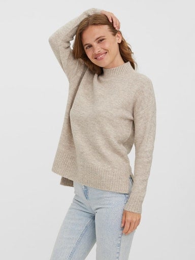 Vero Moda Stehkragenpullover »VMLEFILE OVERSIZE BOXY BLOUSE GA NOOS«