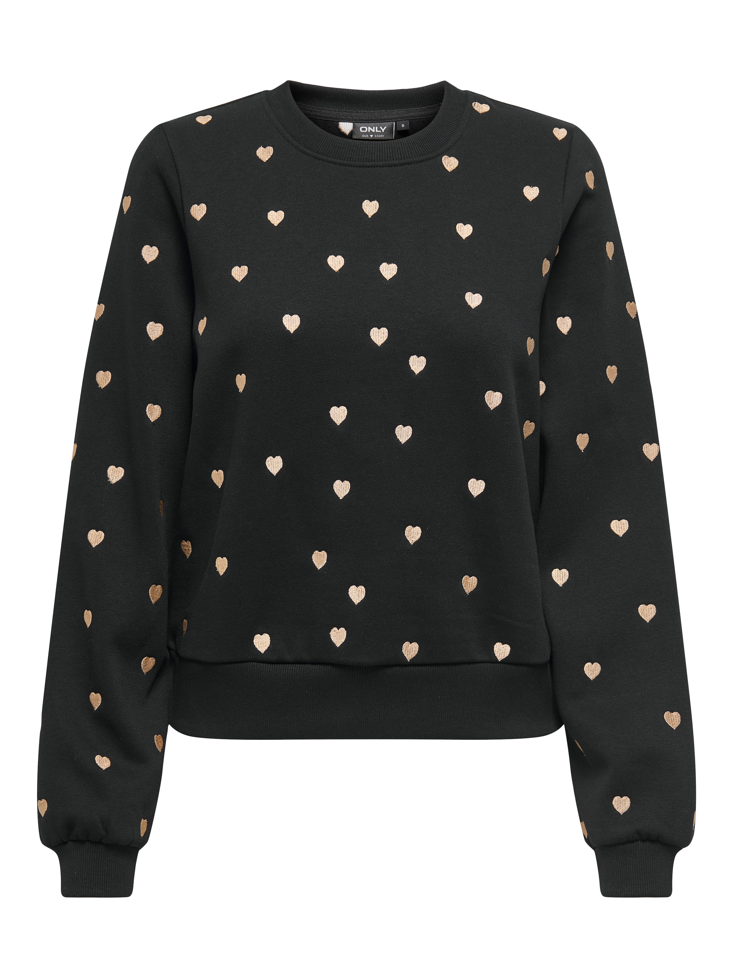 ONLY Sweatshirt »ONLATIKA L/S O-NECK GLITTER EMB. BOX SWT«