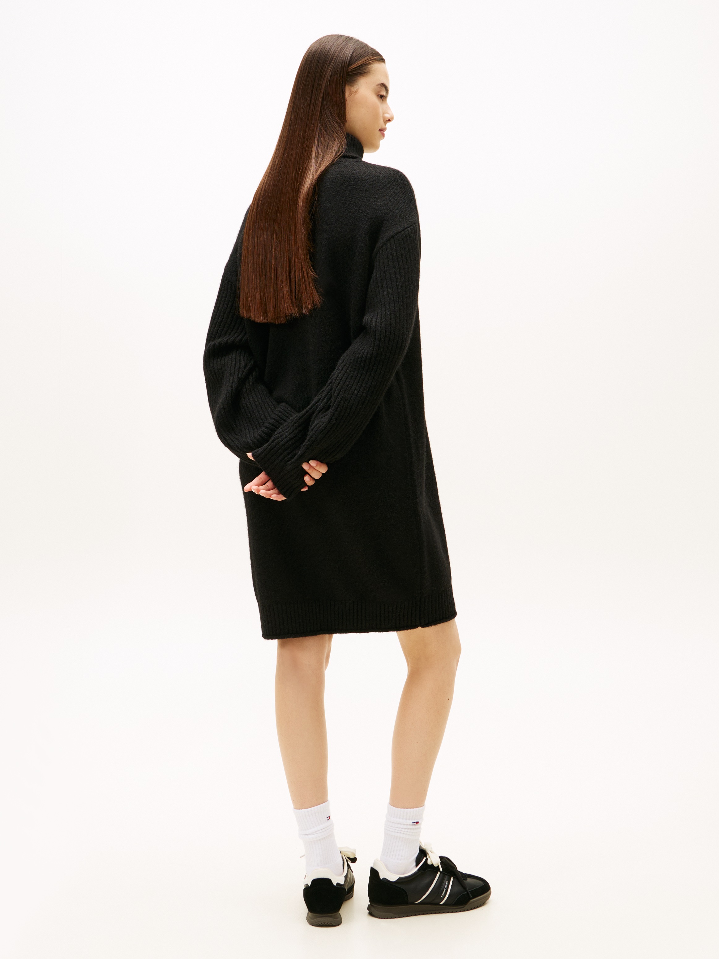 Tommy Jeans Strickkleid "TJW TURTLENECK FLAG DRESS EXT" günstig online kaufen