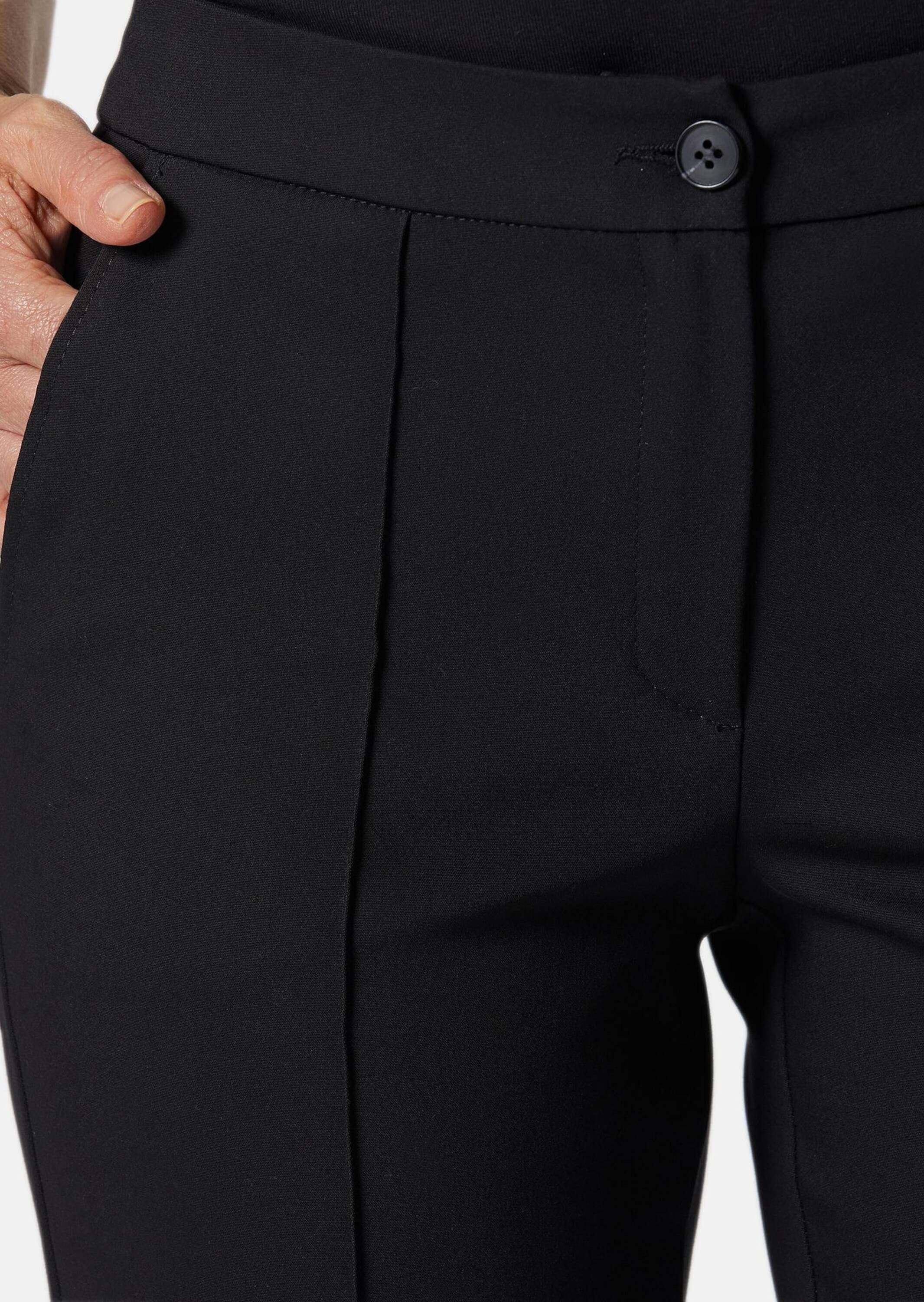 GOLDNER 2-in-1-Hose »Kurzgröße Sportive Jerseyhose mit figurformendem Einsatz«
