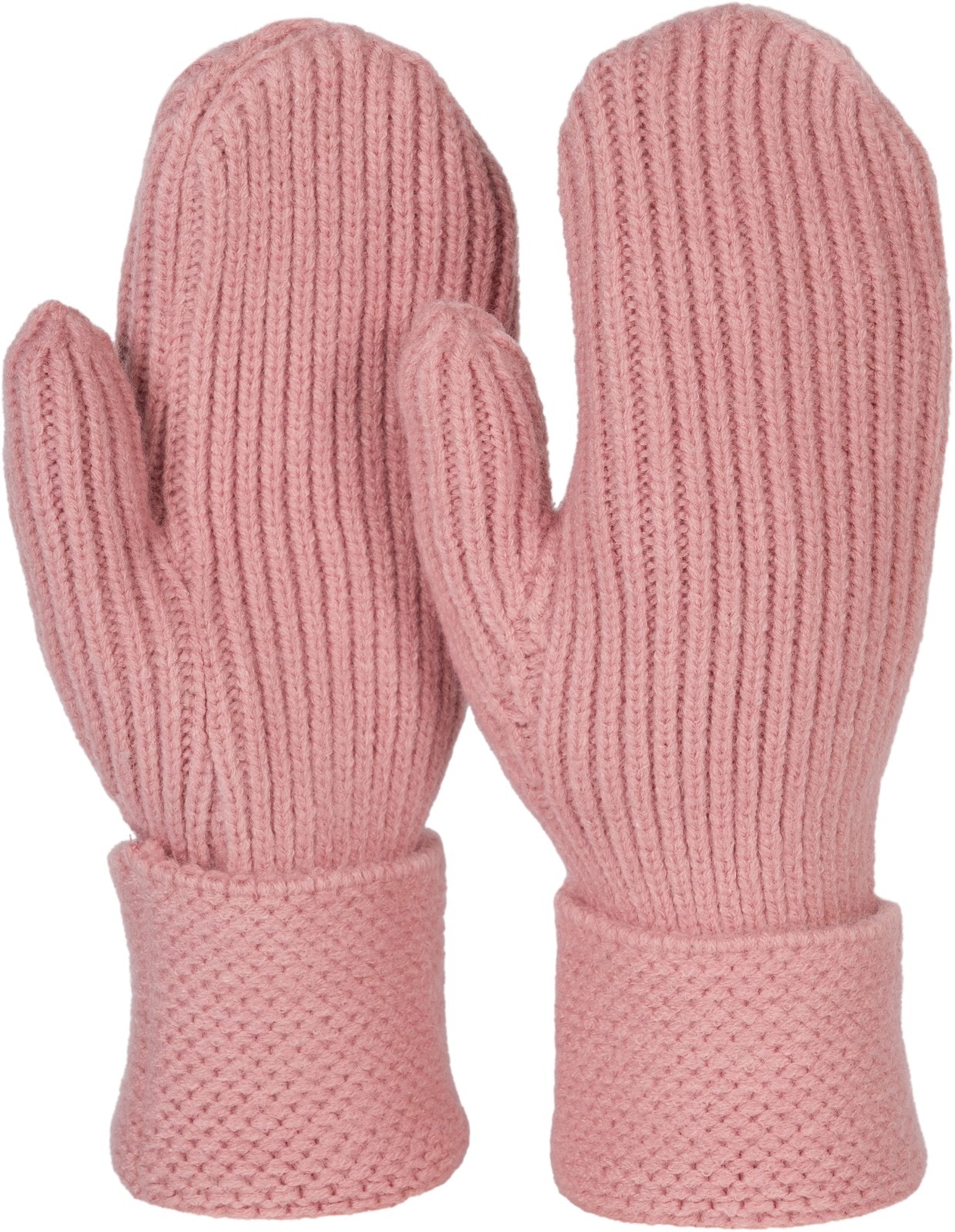 styleBREAKER Fäustlinge "Strick Fäustlinge mit gemustertem Bund" 1 Stk.