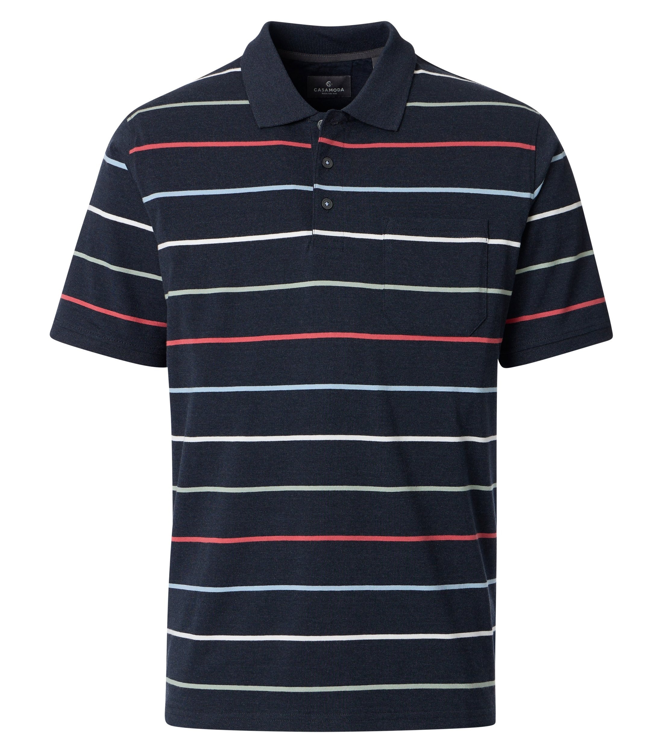 CASAMODA Poloshirt »CASAMODA Polo-Shirt gestreift«