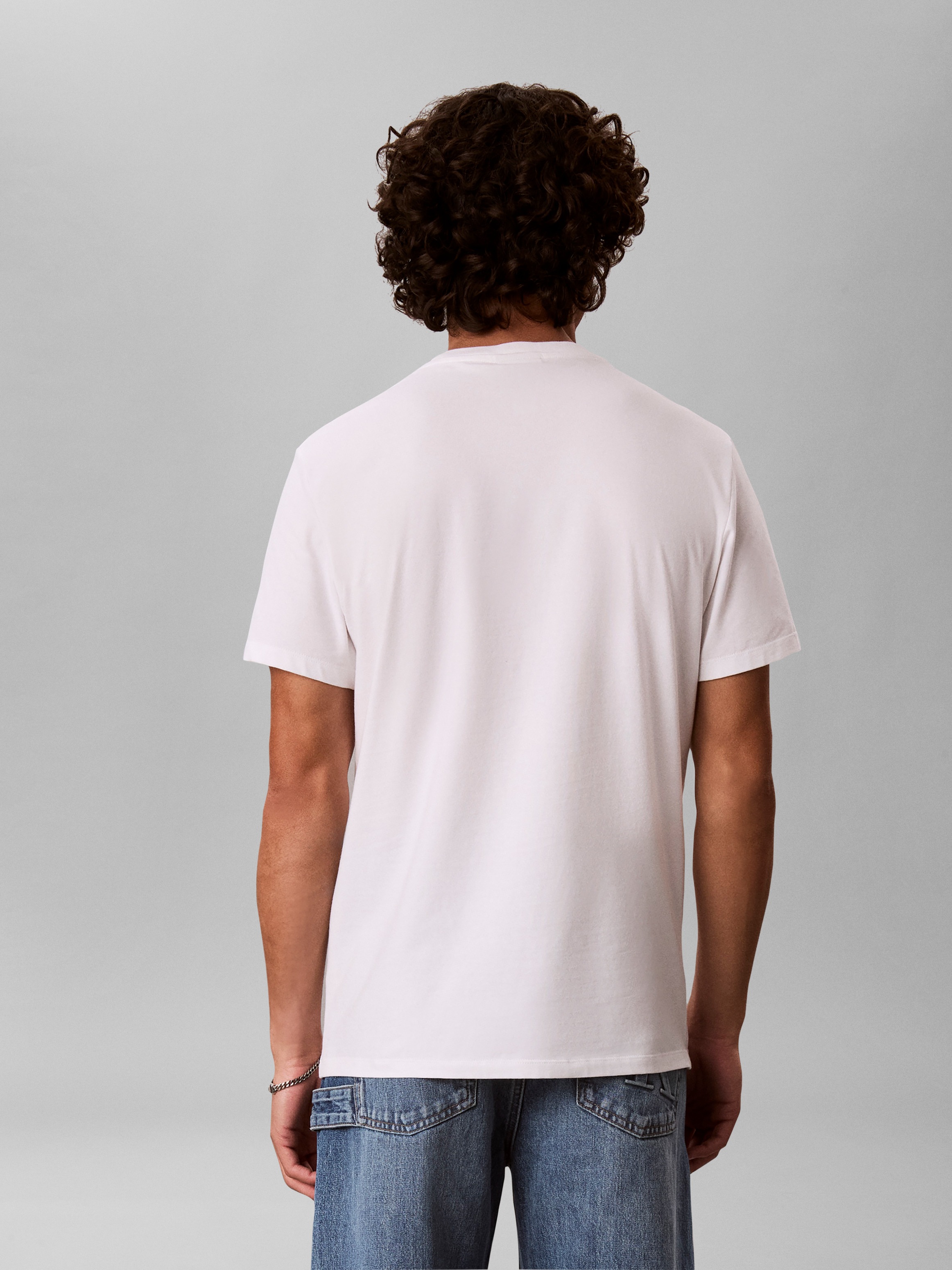 Calvin Klein T-Shirt »SS STRETCH COTTON SLIM TEE« Mit Rundhalsausschnitt