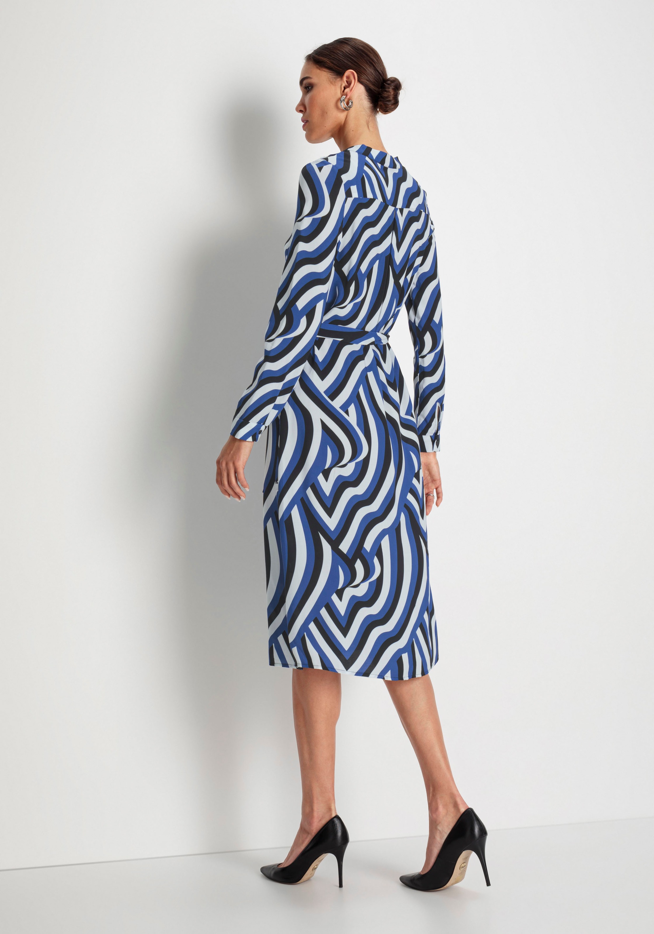 HECHTER PARIS Midikleid, mit Bindegürtel günstig online kaufen