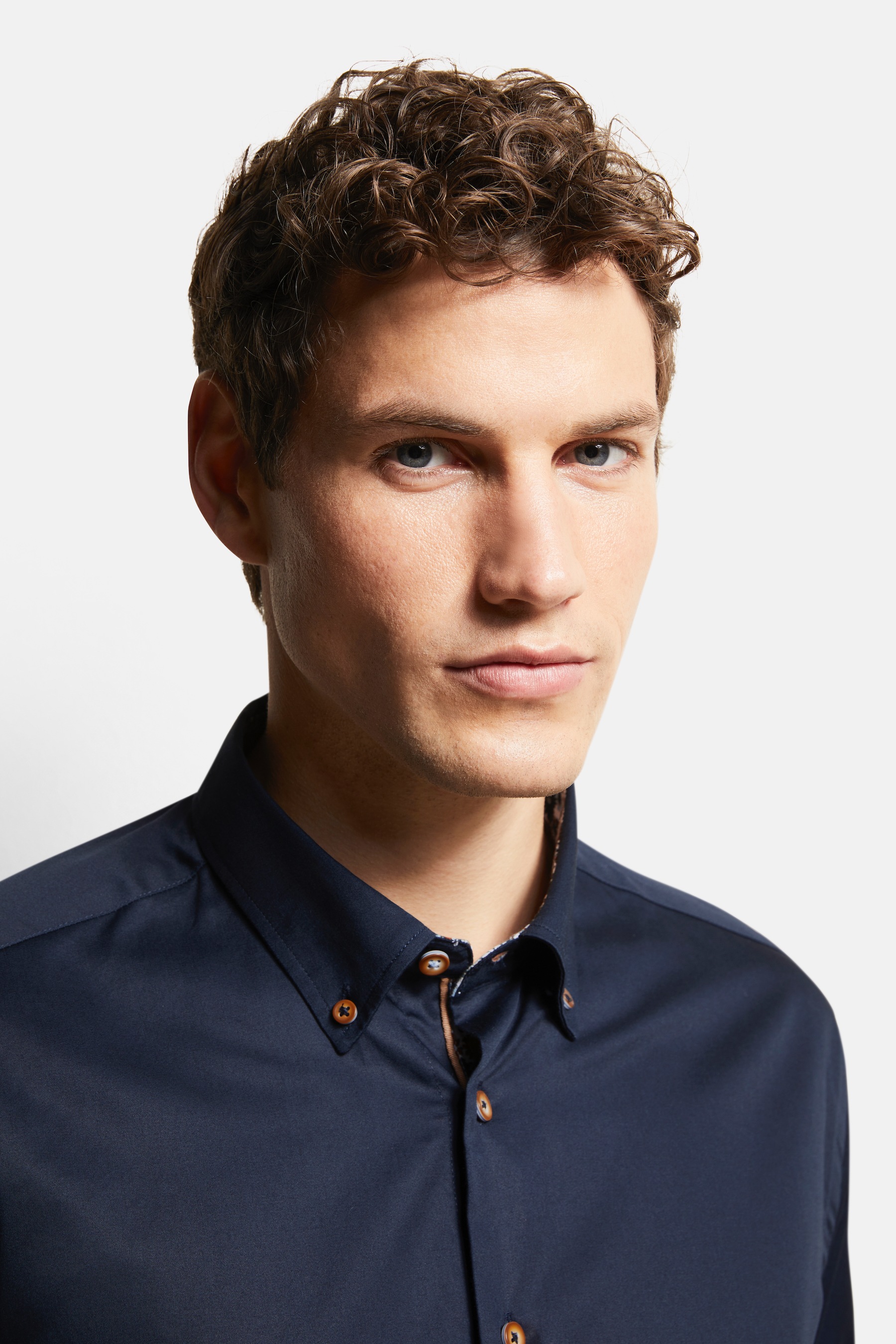 bugatti Langarmhemd, aus 100 % Baumwolle