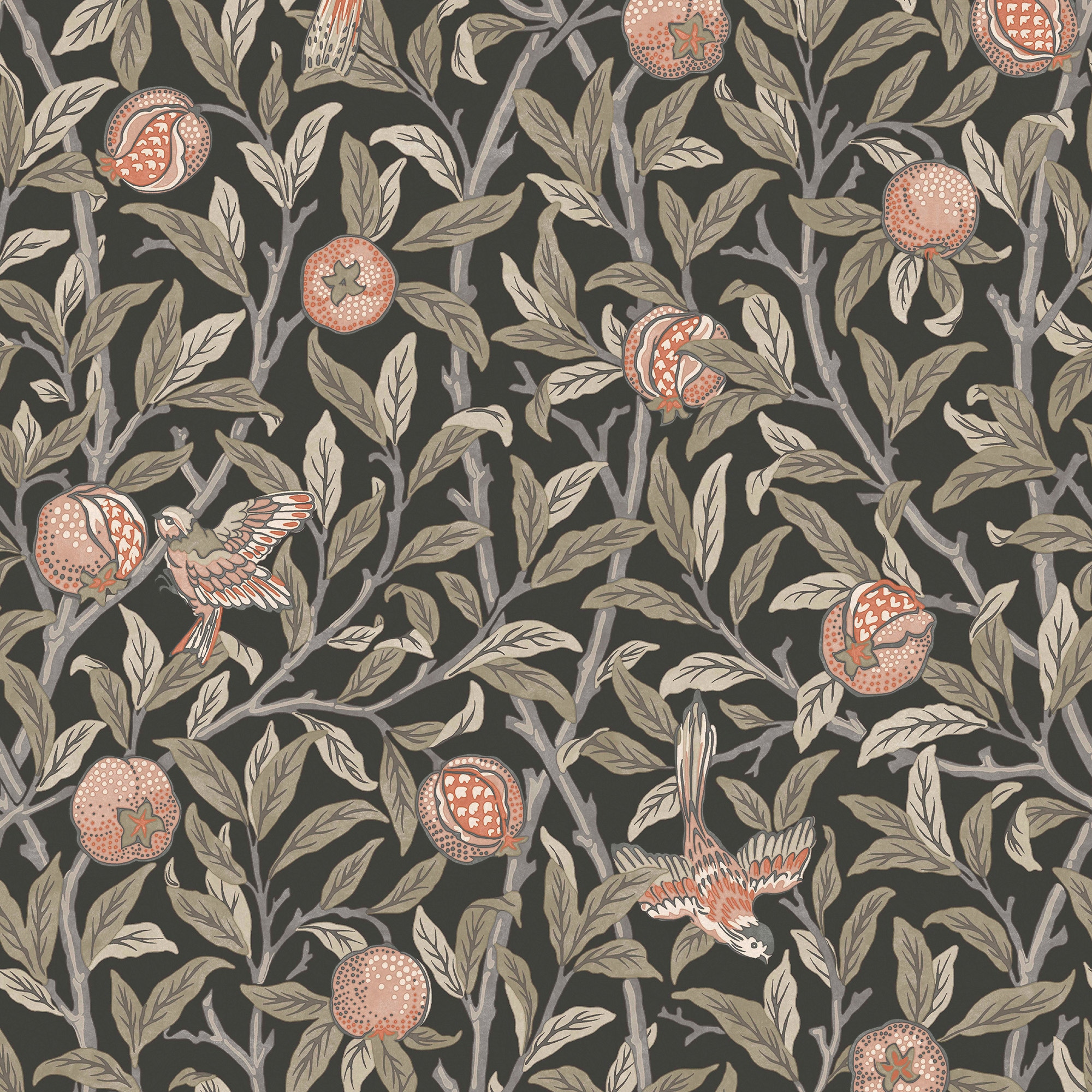 WILLIAM MORRIS AT HOME Vliestapete »Bird & Pomegranate«, Retro, Design Tapeten