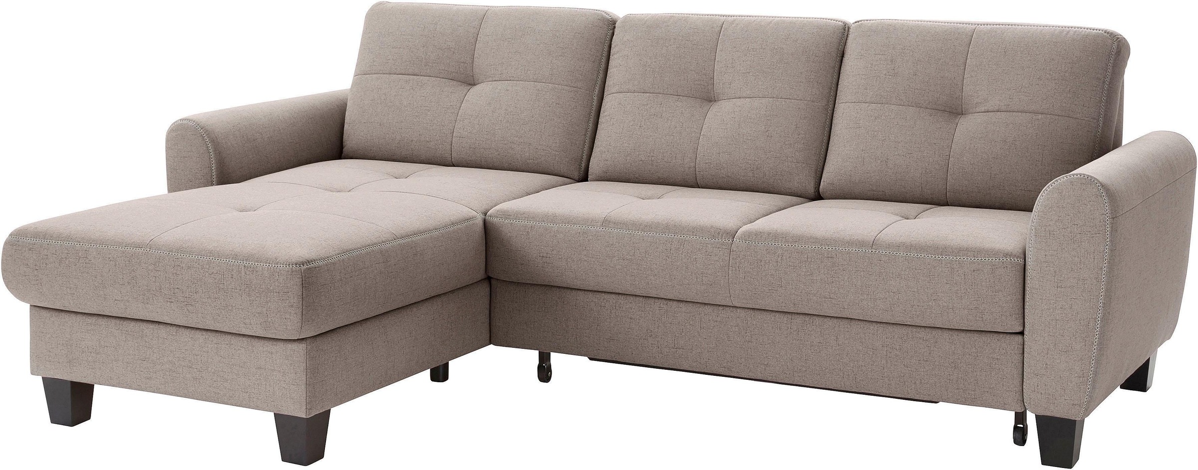 sit&more Ecksofa "Varese L-Form", mit Federkern, wahlweise mit Bettfunktion günstig online kaufen