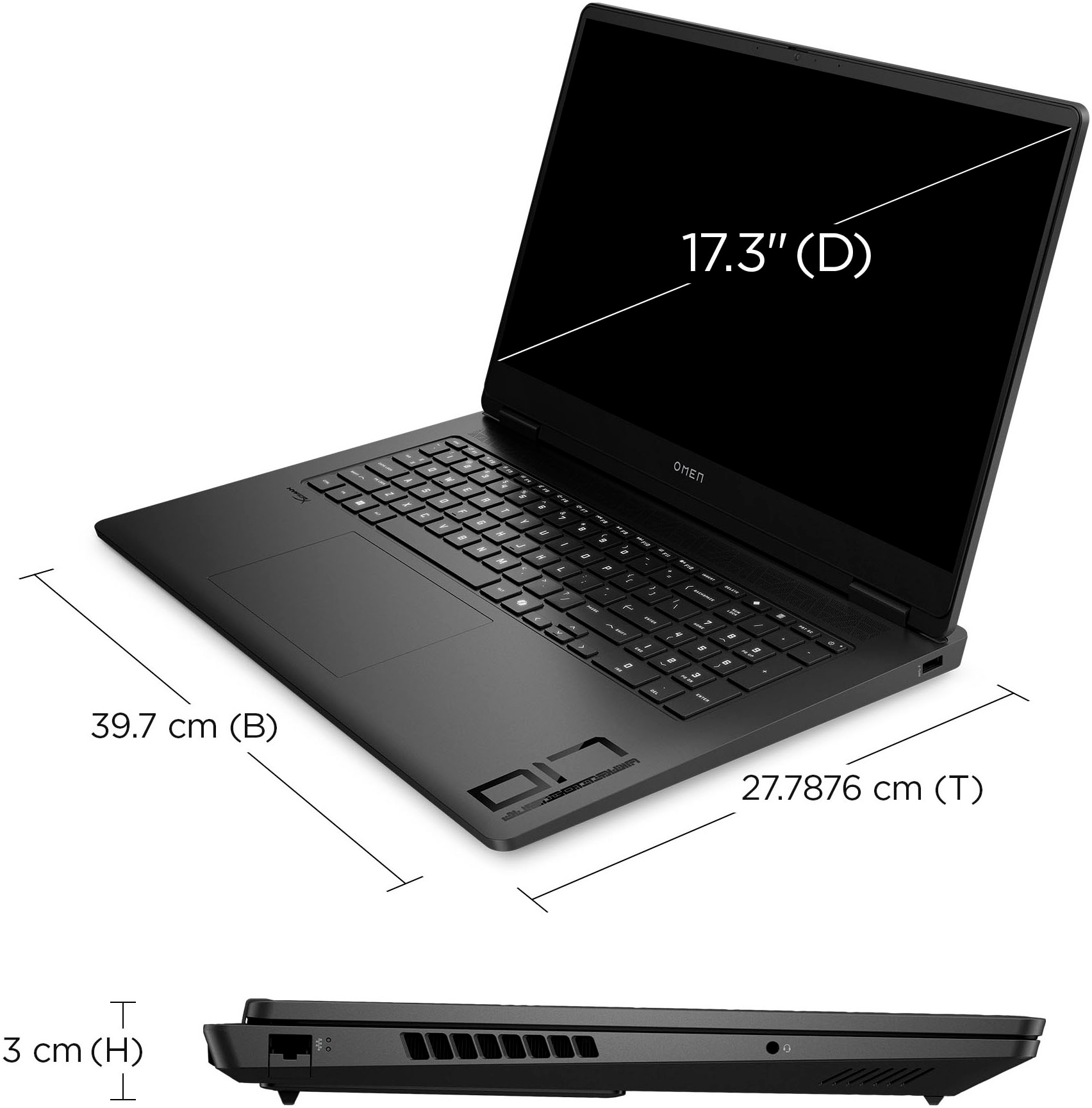 HP Gaming-Notebook »OMEN 17-db1073ng« 43,9 cm / 17,3 ″ AMD Ryzen™ AI 7 GeForceRTX5060 1.000 GB SSD