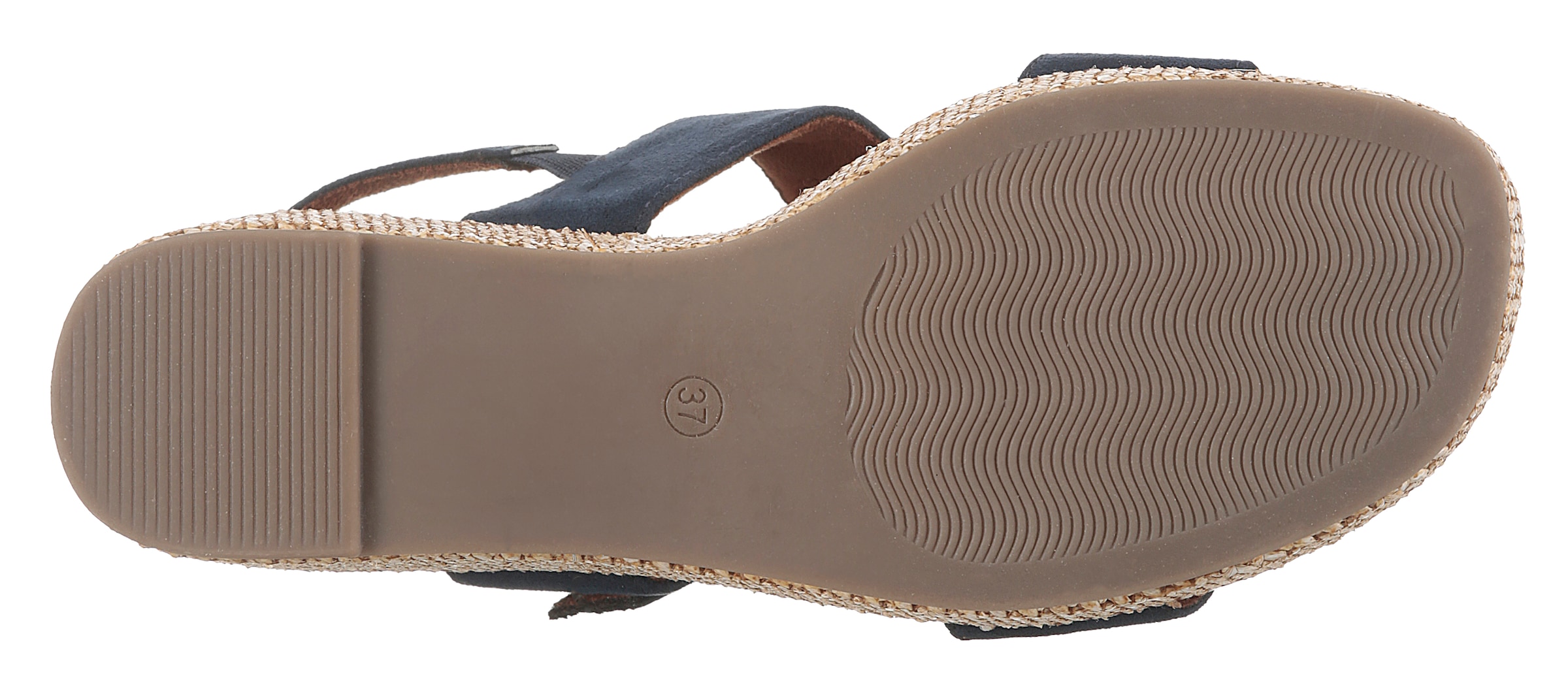 MARCO TOZZI Keilsandalette, Sommerschuh, Riemchensandale mit Feel Me-Ausstattung