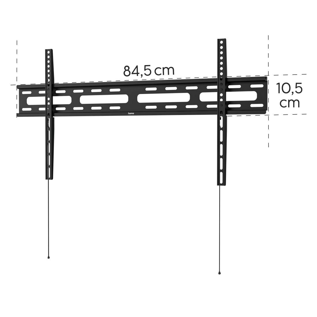 Hama TV-Wandhalterung »TV-Halterung, flach, starr, 94 - 229cm (37" - 90"),43",50",55",65",75"«, bis 229 cm Zoll