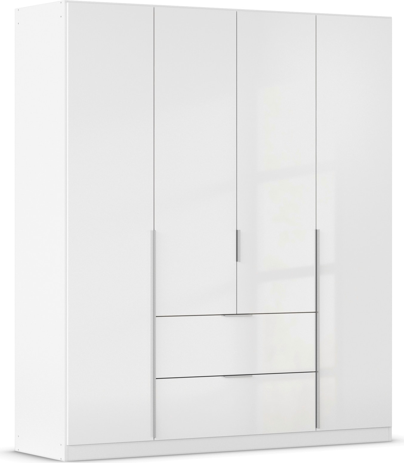 OTTO home Drehtürenschrank "Kleiderschrank Schrank Garderobe AGORDO mit Dekor- oder Hochglanzfront" in zwei Griff-Farben, Breite 181 cm, mit Außenschubkästen, Serie in 7 Breiten und 2 Höhen MADE IN GERMANY