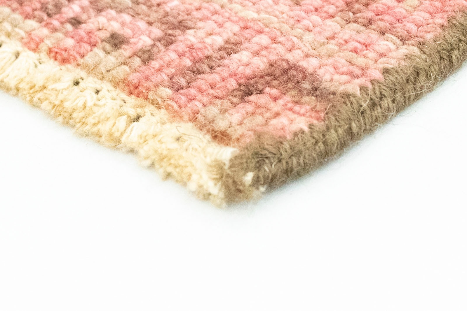 morgenland Wollteppich »Designer Teppich handgeknüpft rosa«, quadratisch, handgeknüpft