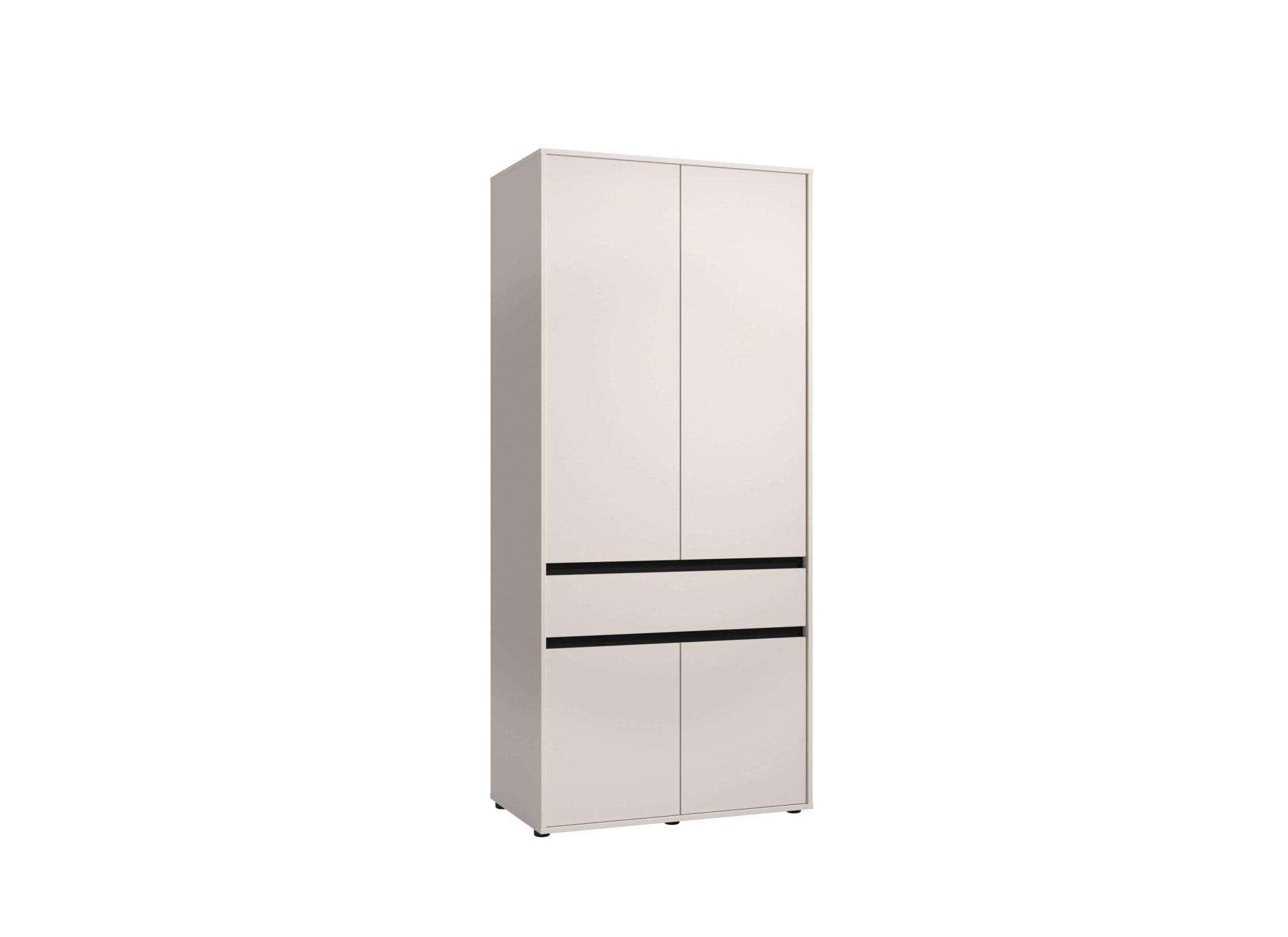 Home affaire Kleiderschrank "Corbet Schlafzimmerschrank, Drehtürenschrank, Wäscheschrank" 93 cm breit, Schublade, Kleiderstange, ABS schutzkanten