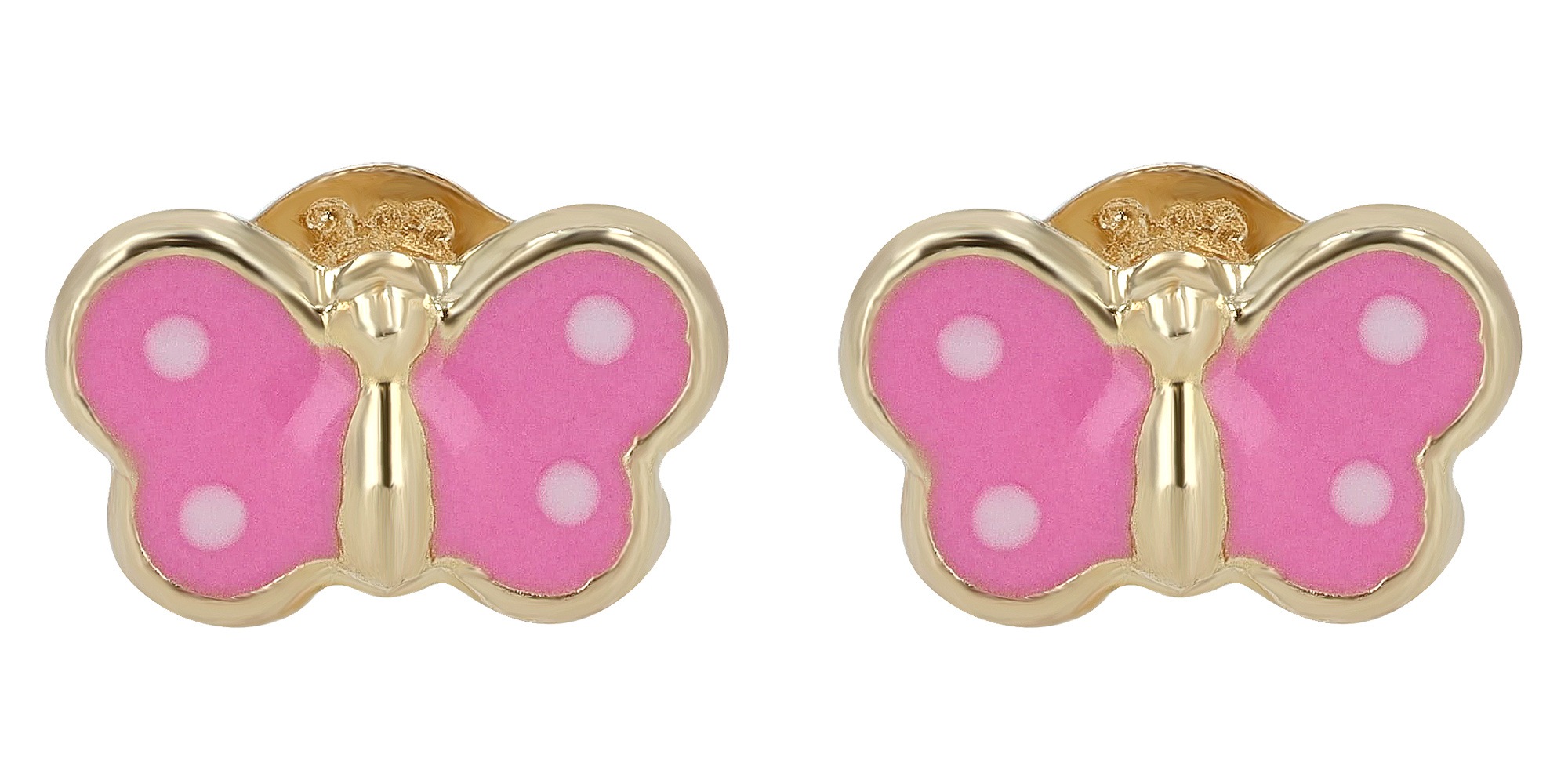 Adelia´s Paar Ohrhänger »Mädchen Ohrringe – Ohrstecker aus 333 Gold mit Emaille« Ideal als Geschenk für besondere Anlässe